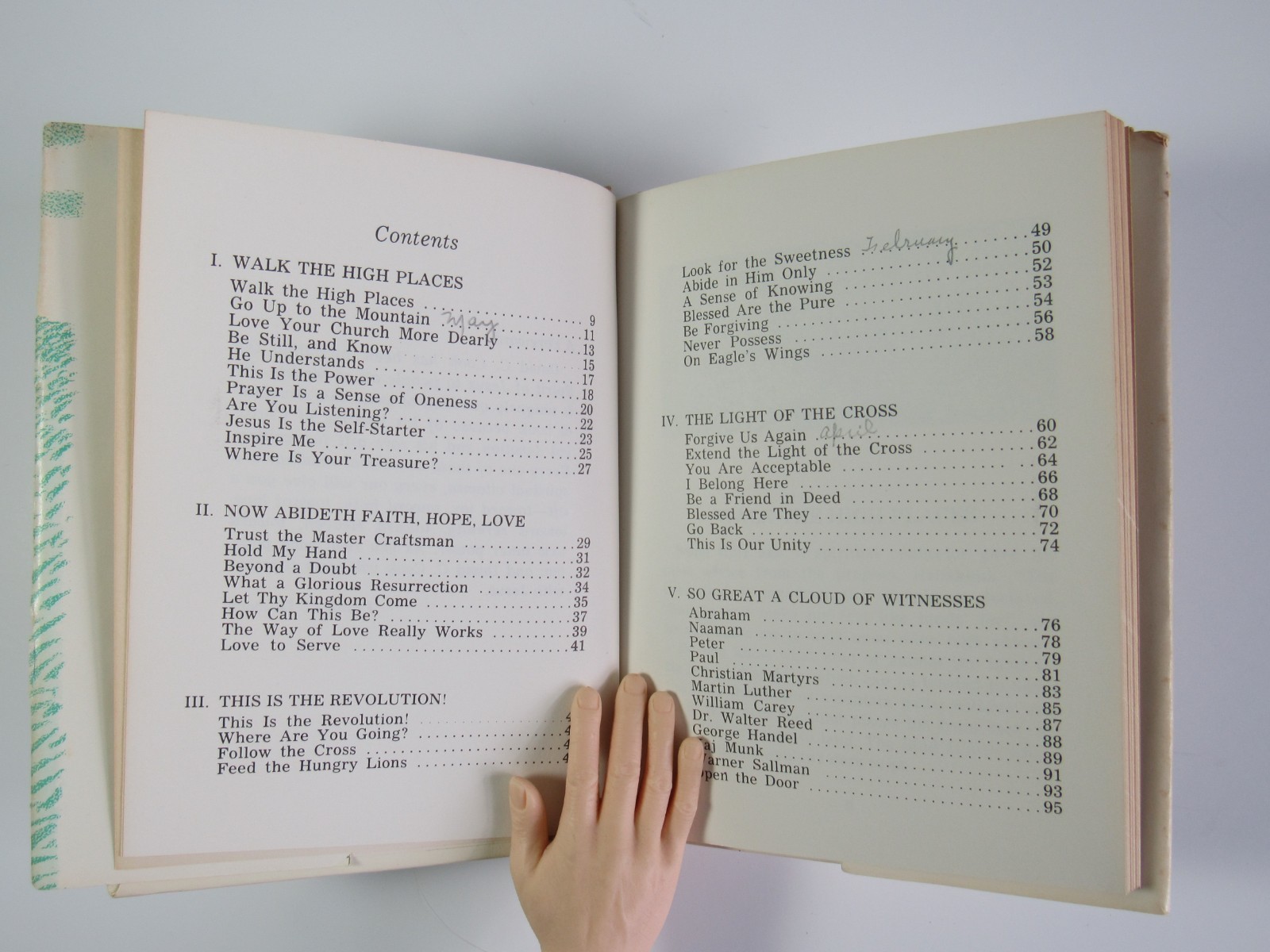 Walk The High Places – A Devotional Book by David C Cook III 1964
