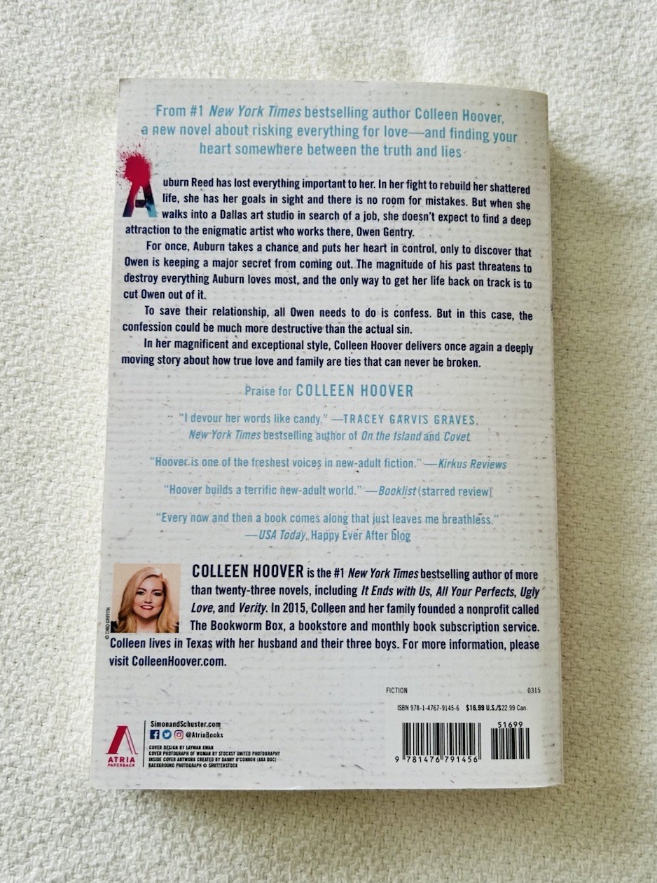 Confess: A Novel – Colleen Hoover, 1476791457, paperback, new