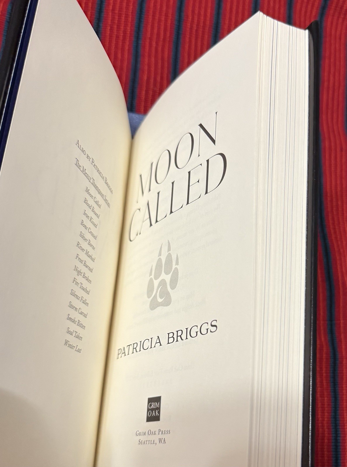 Grim Oak Press Moon Called Patricia Briggs Letter ZZ Signed Limited Edition OOP!