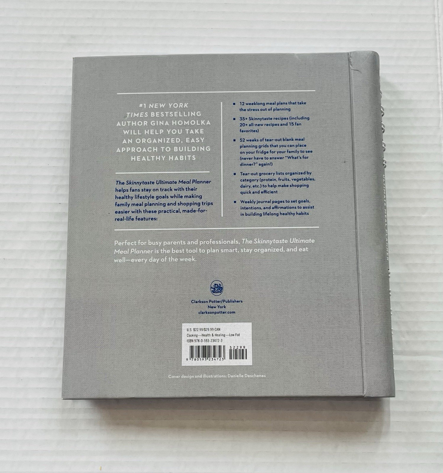 Skinny Taste Ultimate Meal Planner Gina Homolka First Edition Spiral Bound