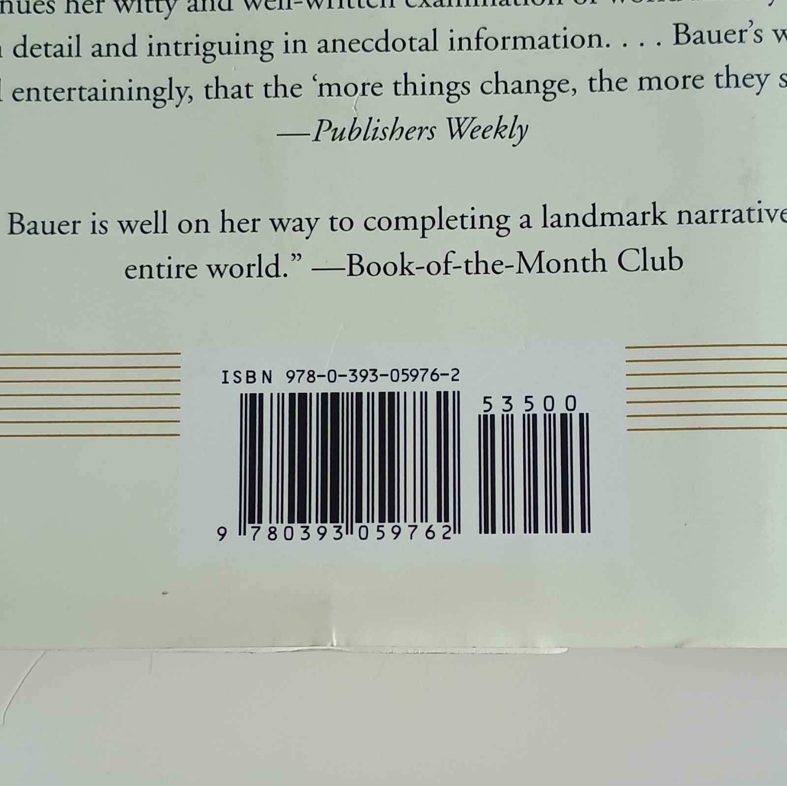Susan Wise Bauer History of the Renaissance World Hardcover 2013 W.W. Norton