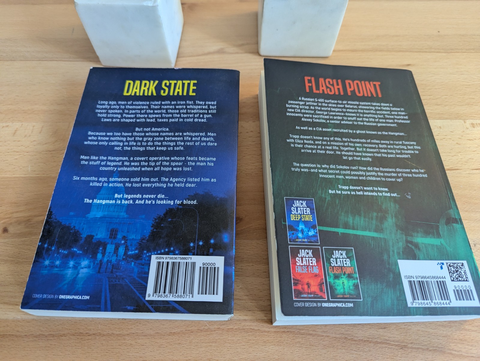 Lot 2 Jack Slater Jason Trapp Flash Point & Dark State PB
