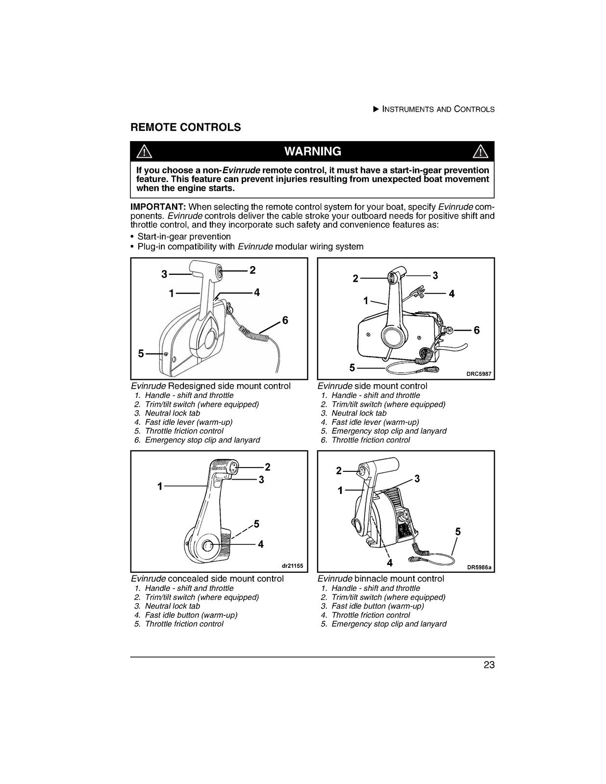 EVINRUDE E-TEC 75 90 Horsepower PL PX SL Owners Manual – COIL CLOSURE – COVERS