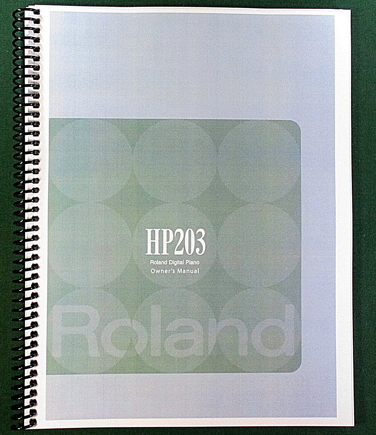 Roland HP-203 Owner’s Instruction Manual: 108 Pages & Protective Covers!