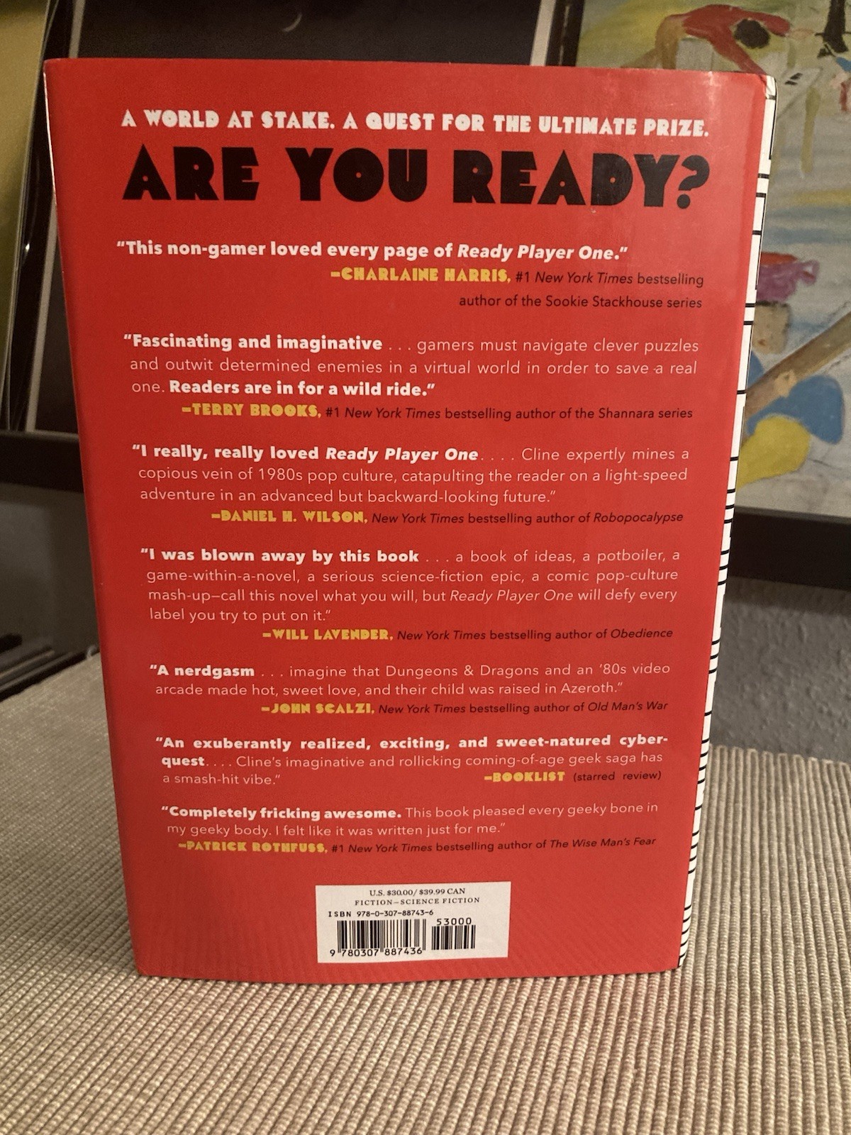 Ready Player One by Ernest Cline – 1st Edition/Later Print Hardcover!