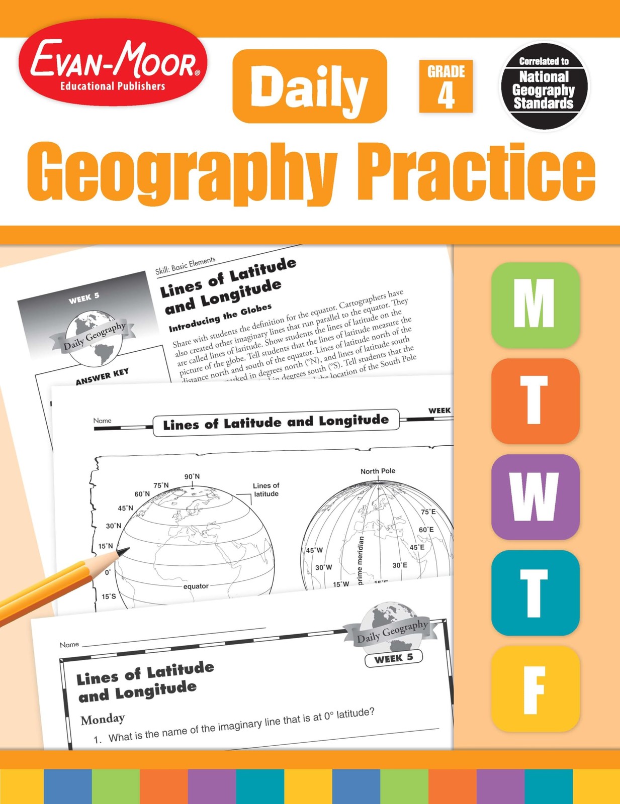 Evan-Moor Daily Geography Practice, Grade 4, Homeschooling and Classroom Res…