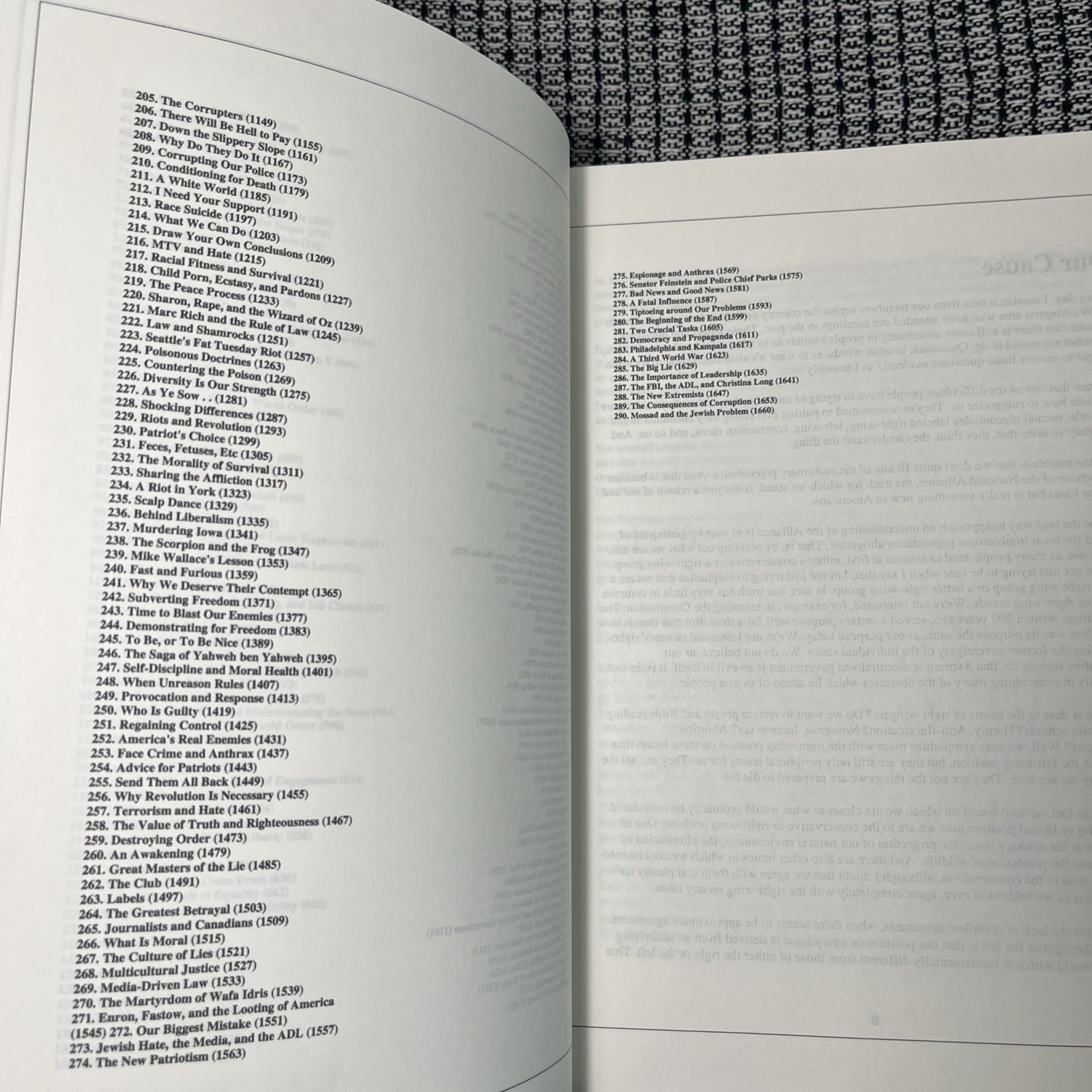 William Luther Pierce American Dissident Voices Complete Collection, 1665 Pages