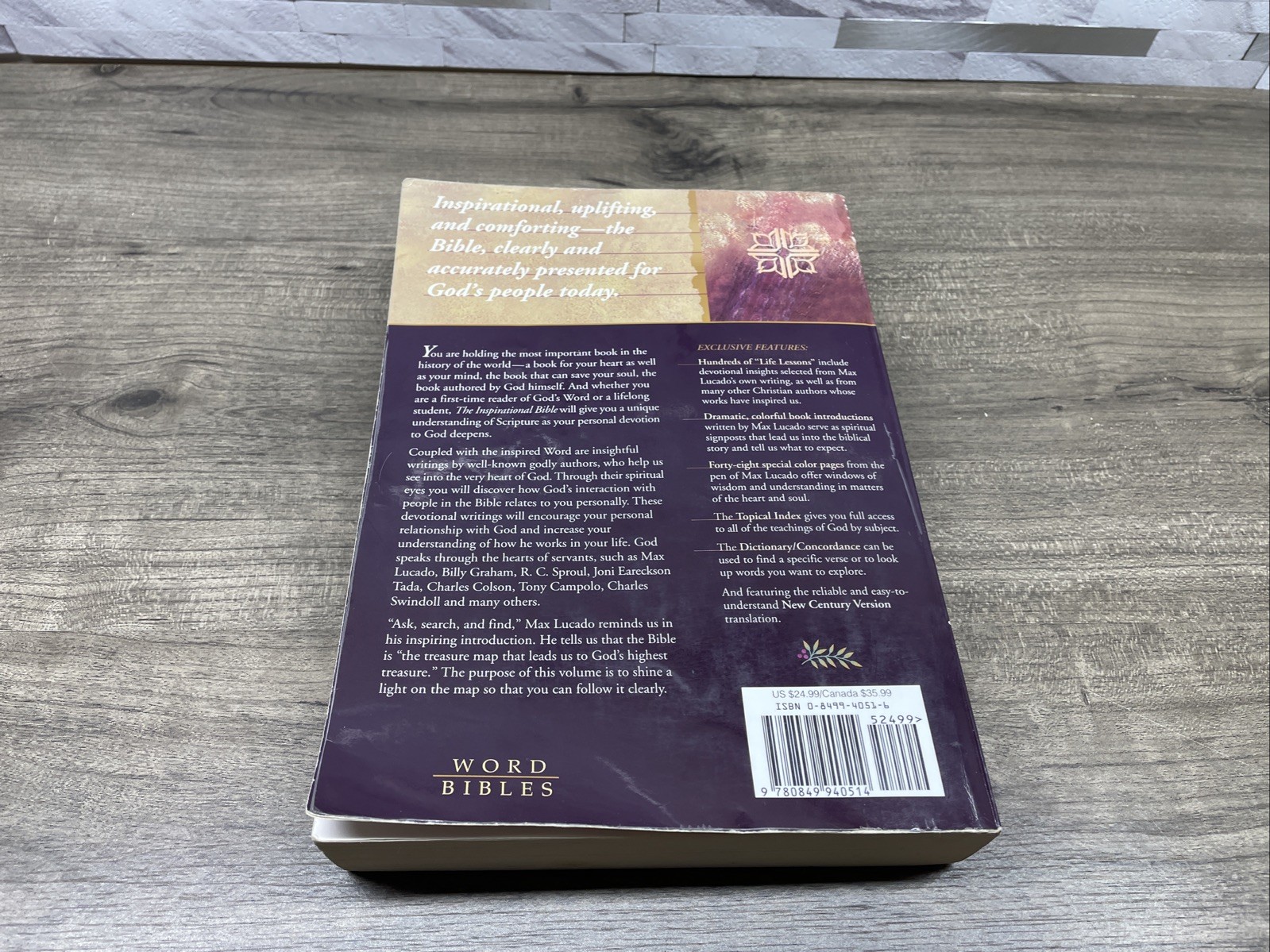 The Inspirational Bible (New Century Version, The Everyday Bible) – ACCEPTABLE