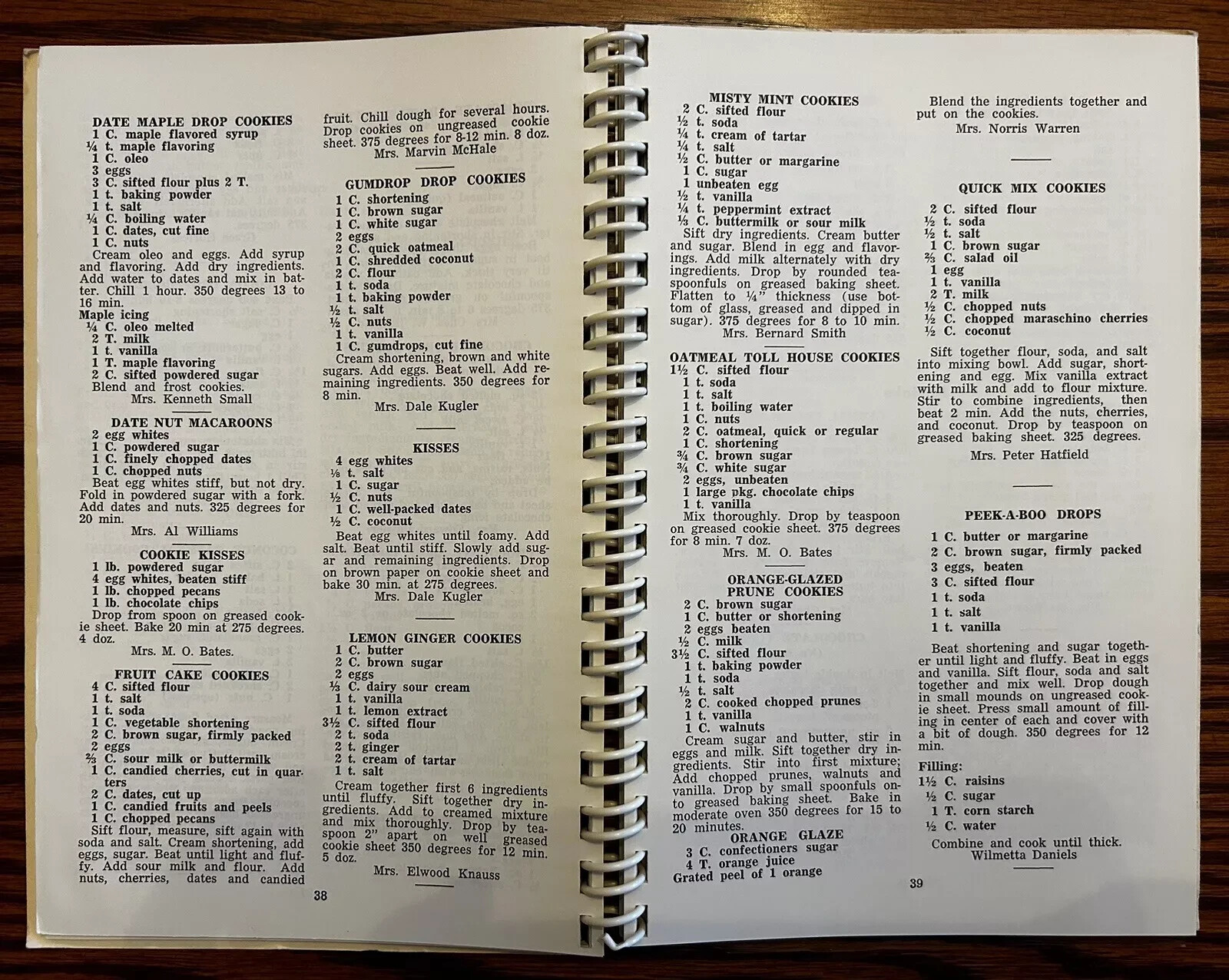 Methodist Church Lexington Nebraska Cook Book Vintage 1960s