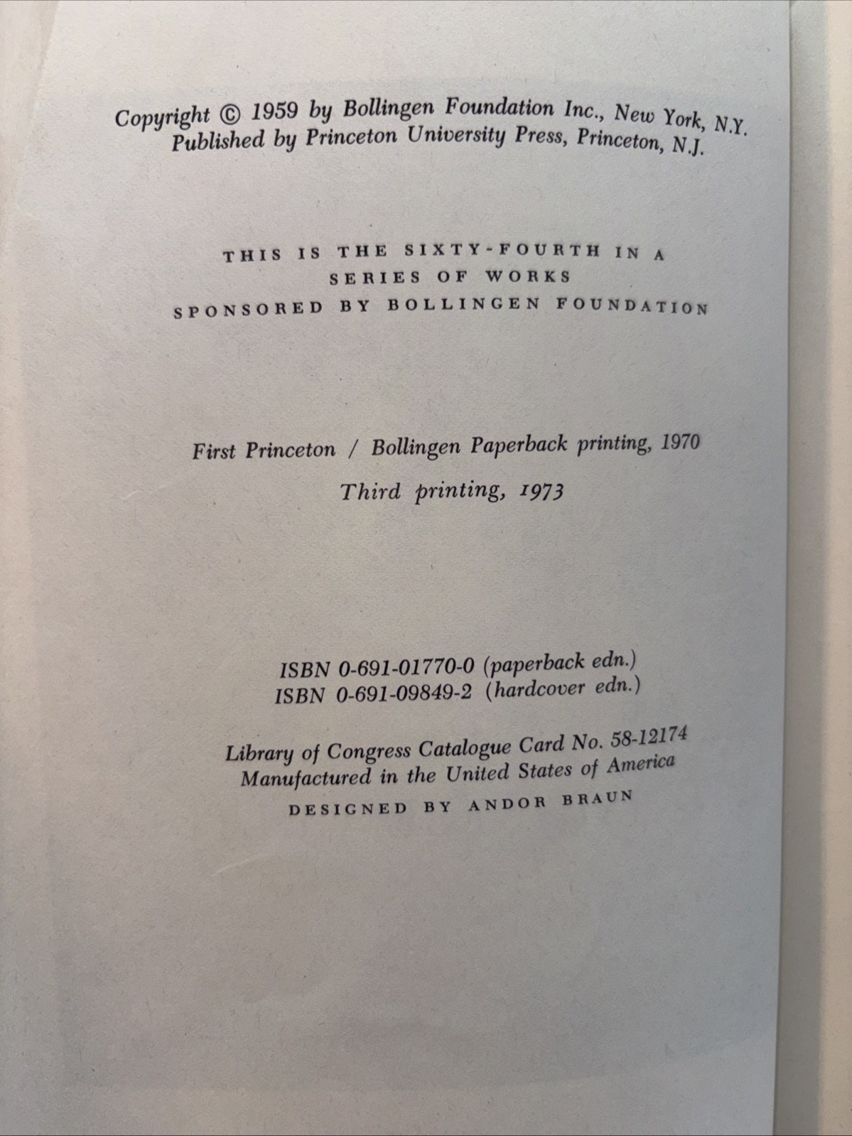 1973 Bollingen Series LXIV Zen and Japanese Culture Daisetz T. Suzuki Buddhism