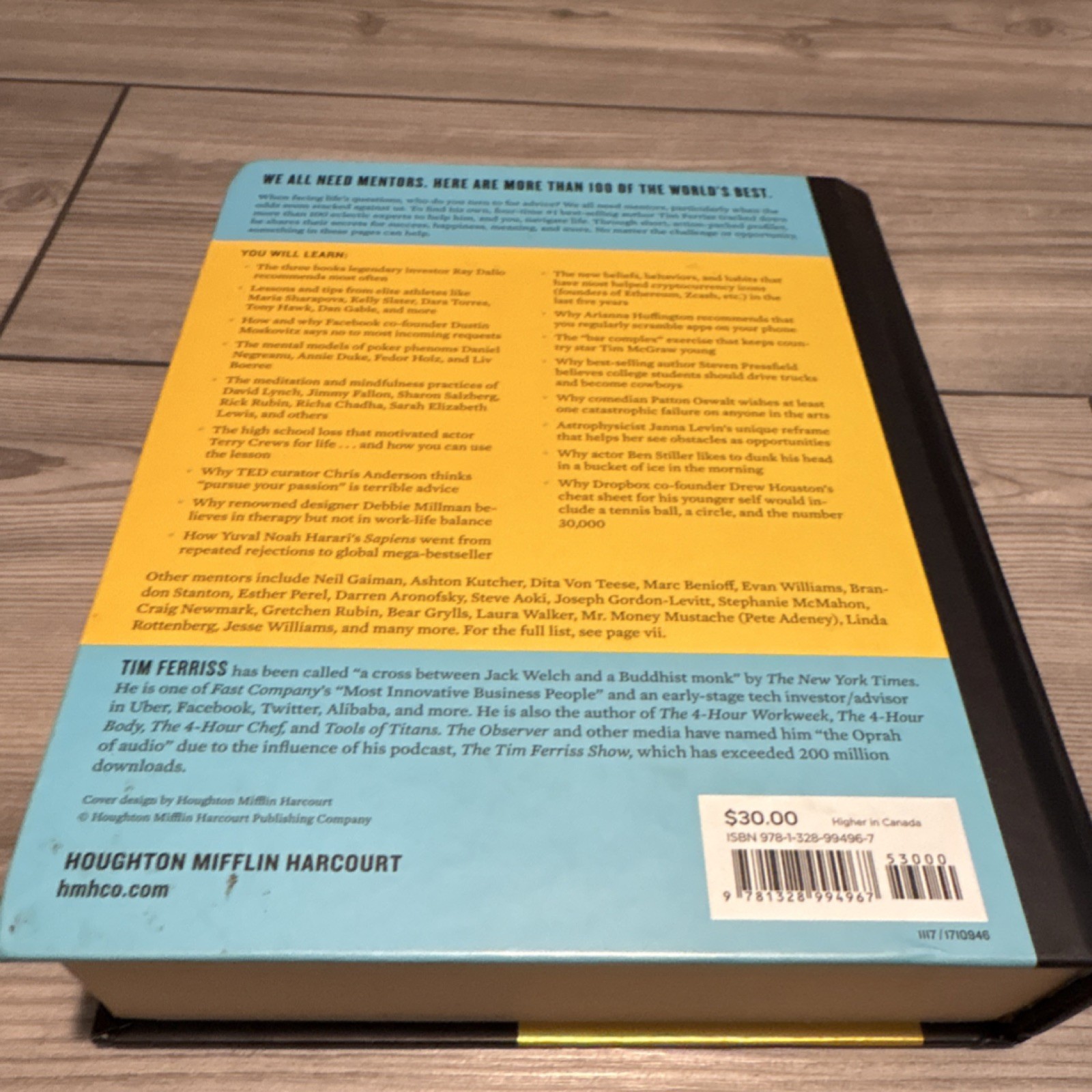 Timothy Ferriss Tribe of Mentors Hardcover Self-Help Mentoring & Coaching