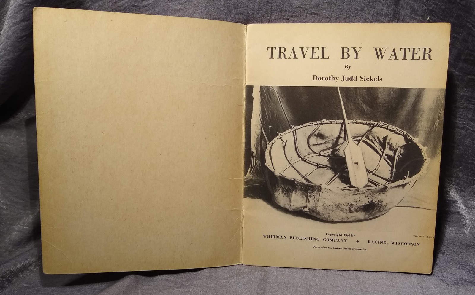 6 Vintage Kid’s Books, 1940 Whitman Publishing Good Condition