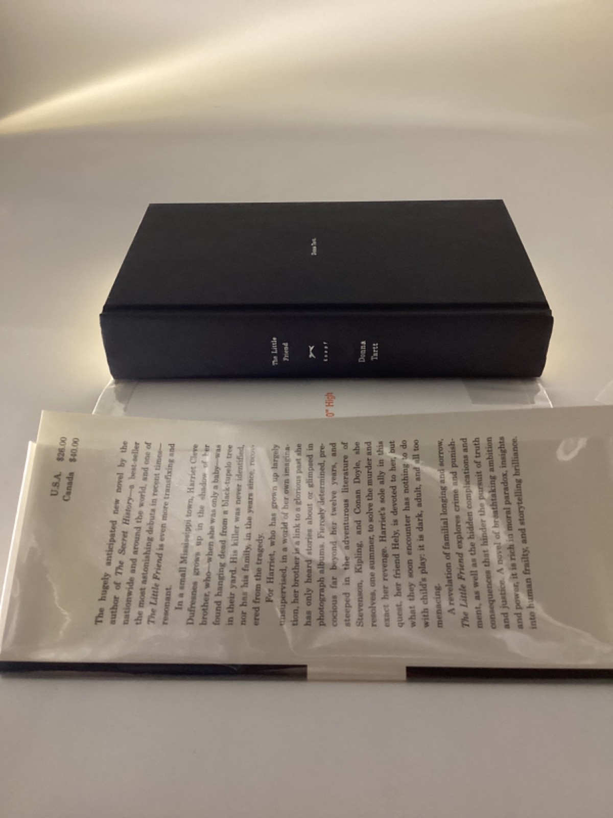 Donna Tartt „The Little Friend“ Signed First Edition, 1st Printing. 2002. FINE!