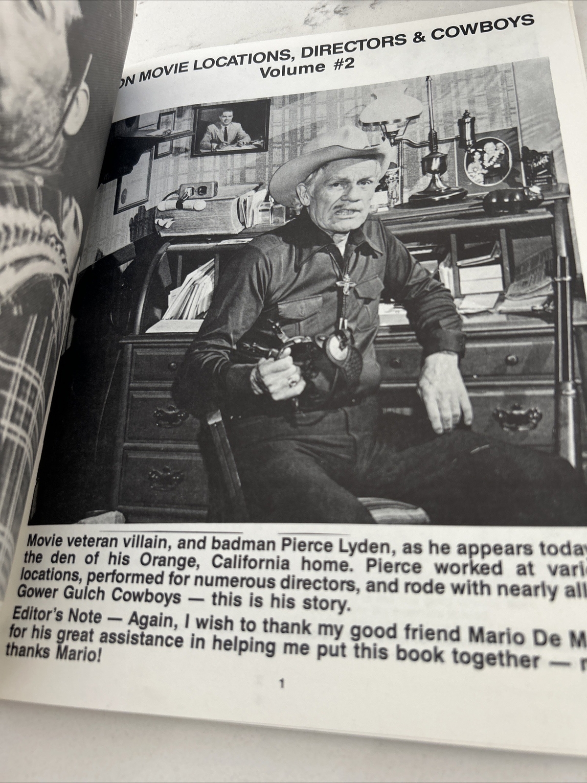 Pierce Lyden Camera! Roll Em! Action! Western Signed Book