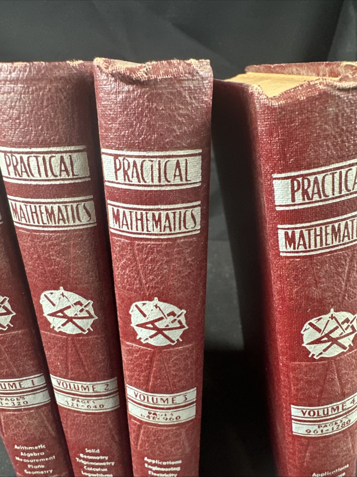 Vintage “Practical Mathematics” Books Vol 1-4 1950 National Educational Alliance
