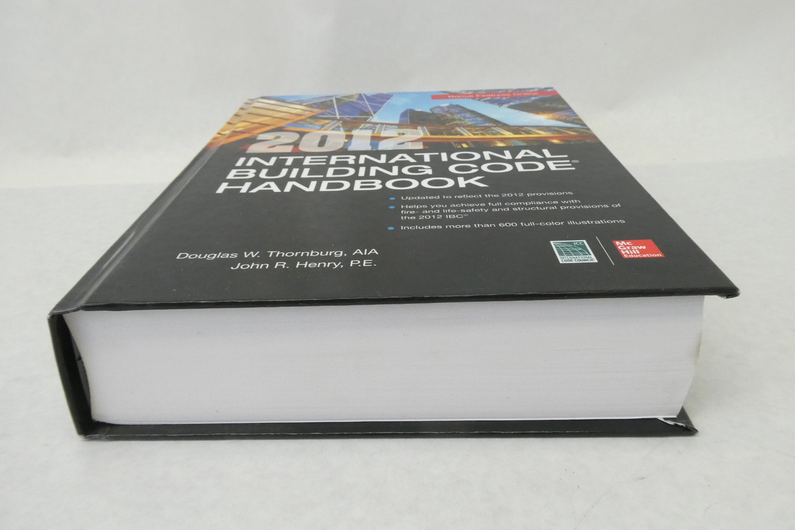 2012 International Building Code Handbook Hardcover ICC McGraw-Hill Thornburg