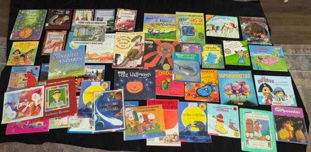 43 SPANISH CHILDREN PICTURE BOOK LOT teacher set kids K 1 2 3 Award fiction