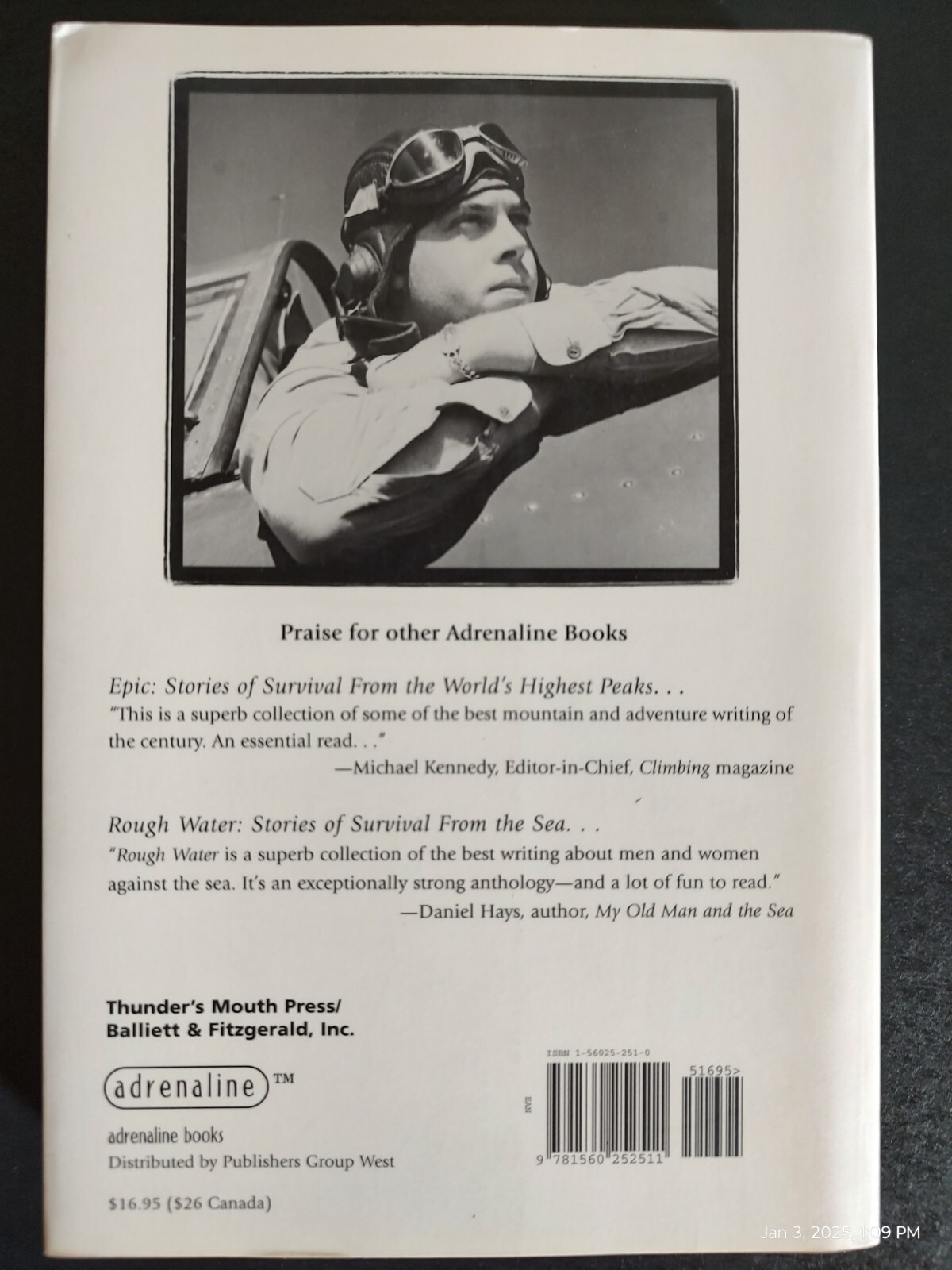 Wild Blue : Stories of Survival from Air and Space, 350 pages, © 2000