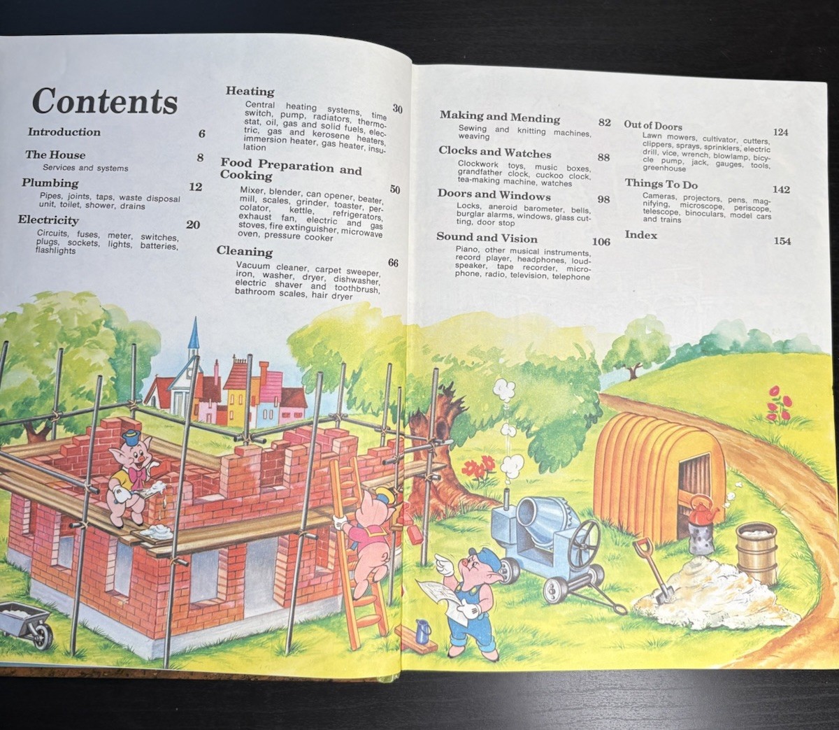 Walt Disney How It Works In The Home Hardcover Book Vintage 1982