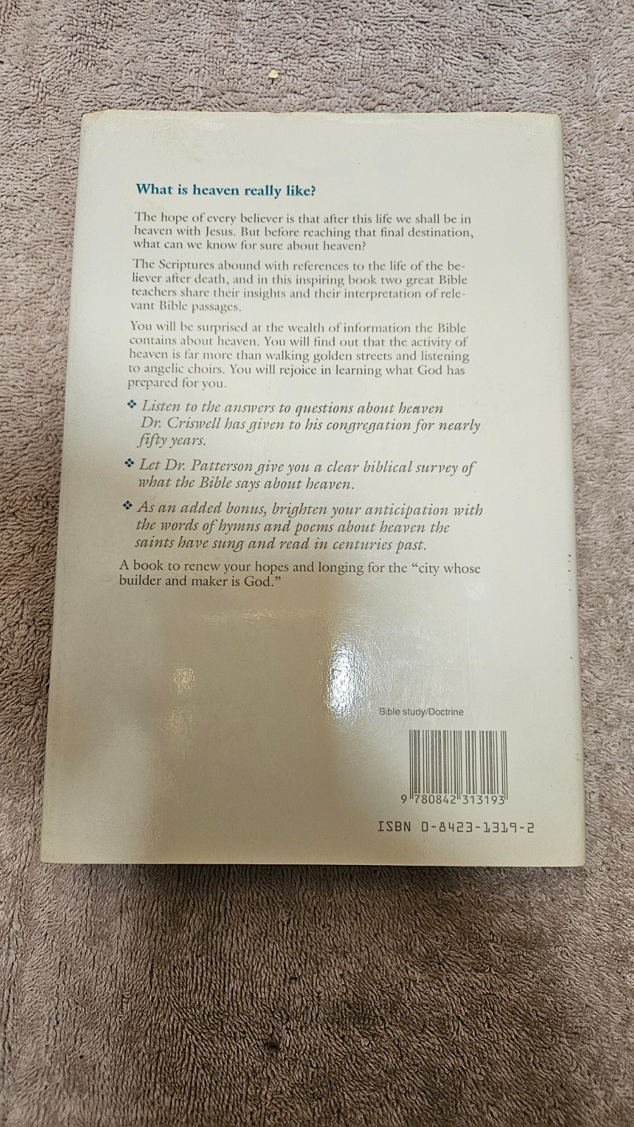 ‡ ✝️ Heaven by Criswell & Patterson • 1991 HCDJ VTG 2nd Print