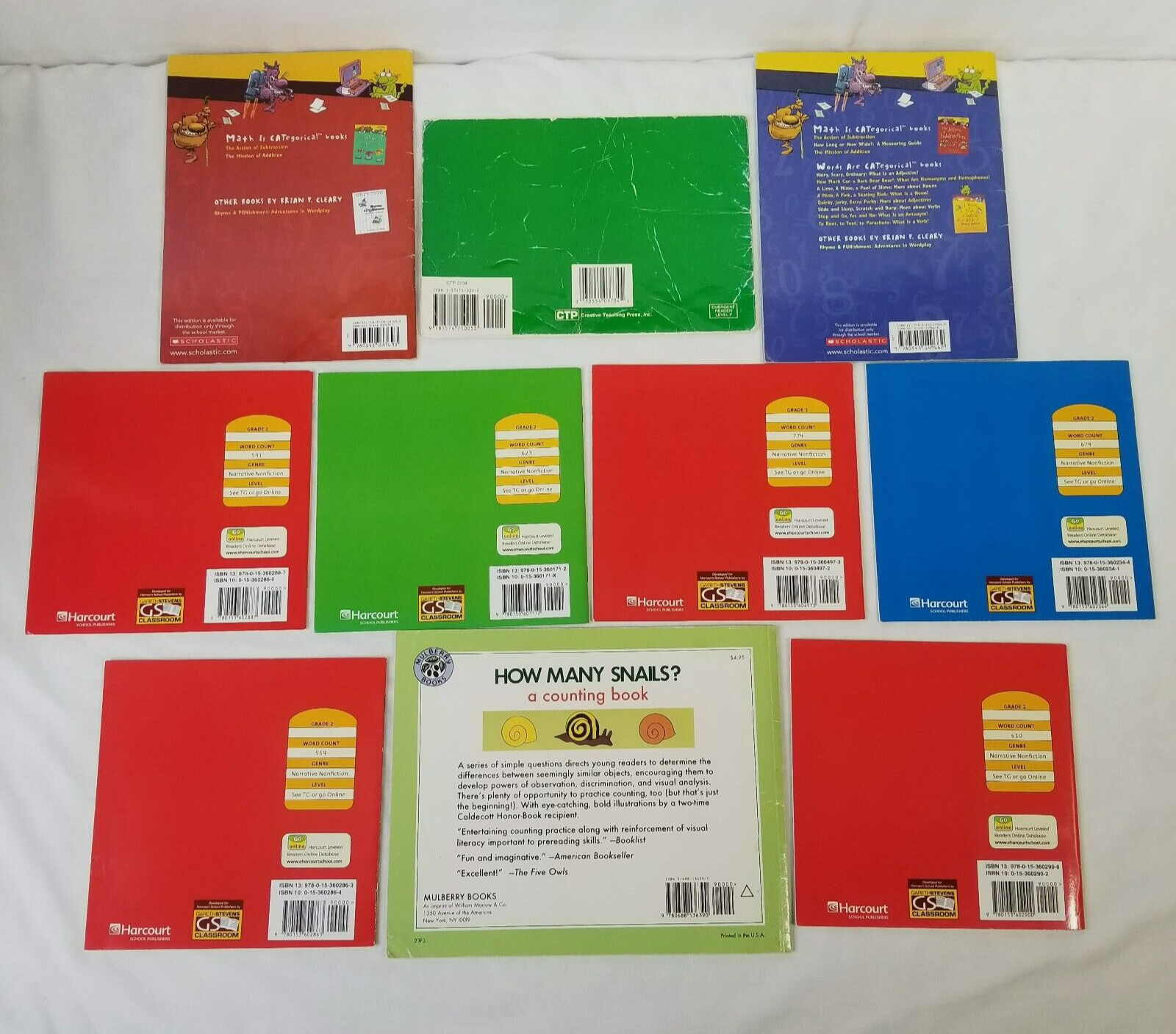 Kids Books About Math Concepts Lot 10 Telling Time Numbers Homeschool Classroom
