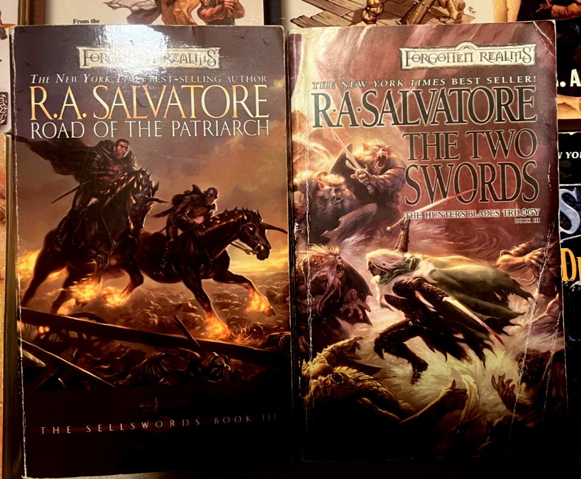 R. A. Salvatore Lot of 18 PBs HC Forgotten Realms DRIZZT Cleric LEGACY Demon