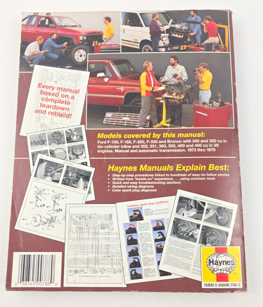 Ford Pickup Truck Bronco 1973-79 Chilton Haynes Auto Repair Manual 36054 788