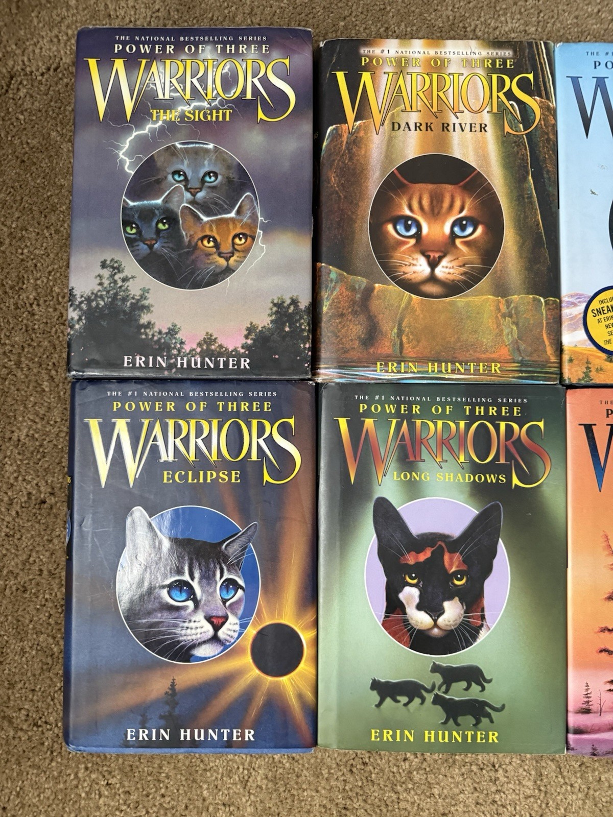 Power of Three Warriors Book Series Six Hardcover Books Erin Hunter