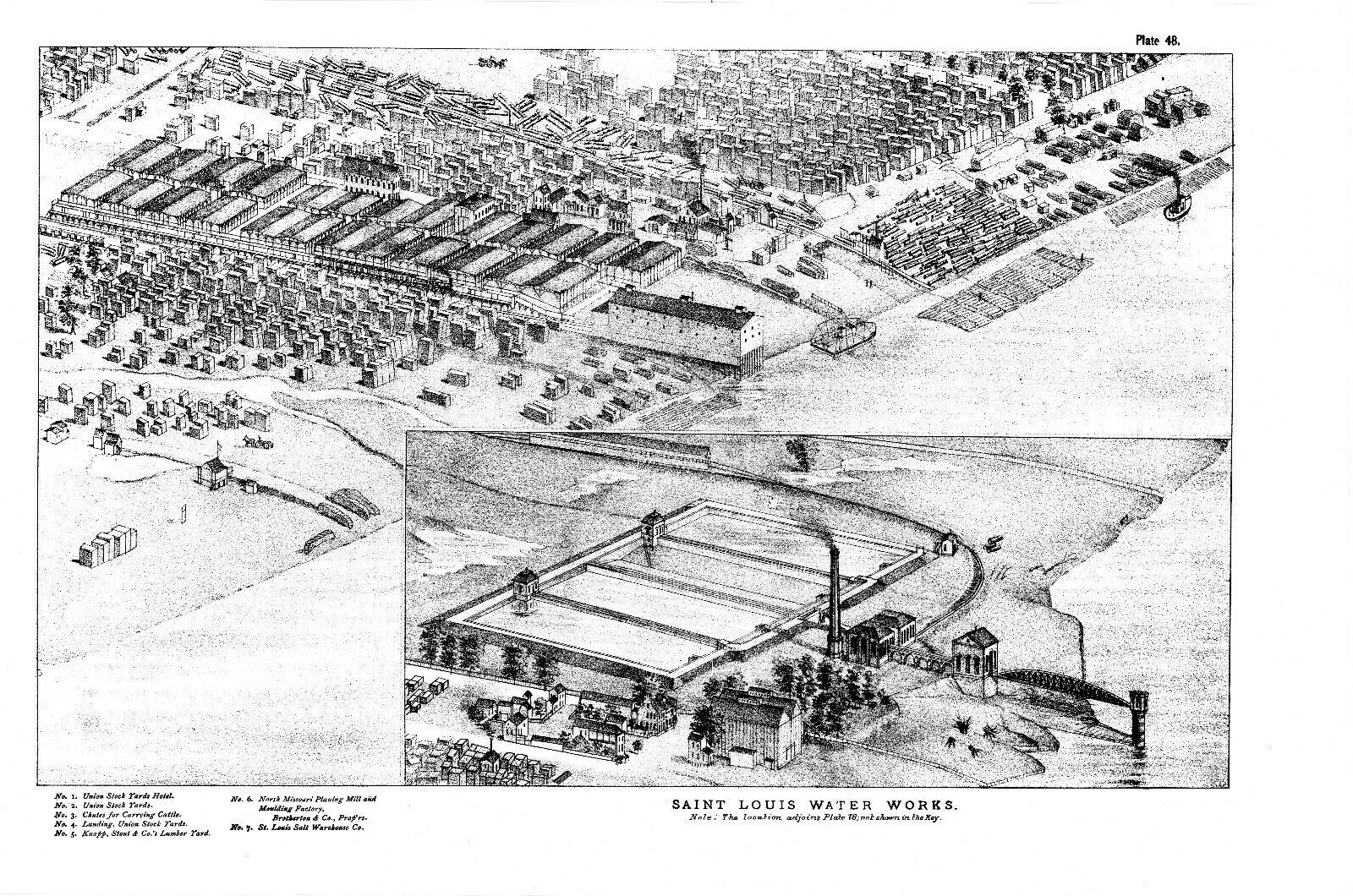Pictorial St. Louis: The Great Metropolis of the Mississippi Valley 1875 HC 1971
