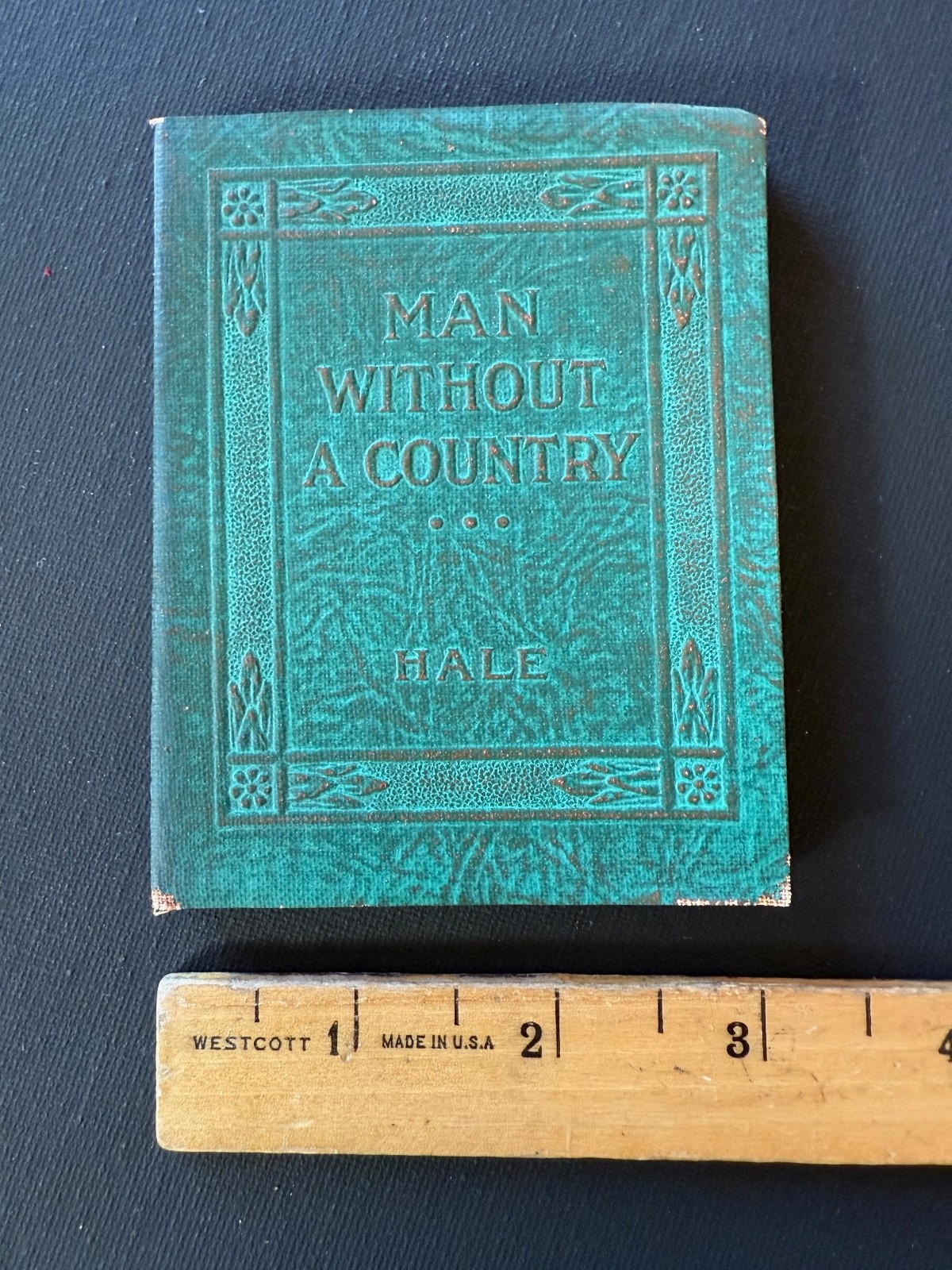 1921 Small Book MAN WITHOUT A COUNTRY Classic Literature NY Little Leather