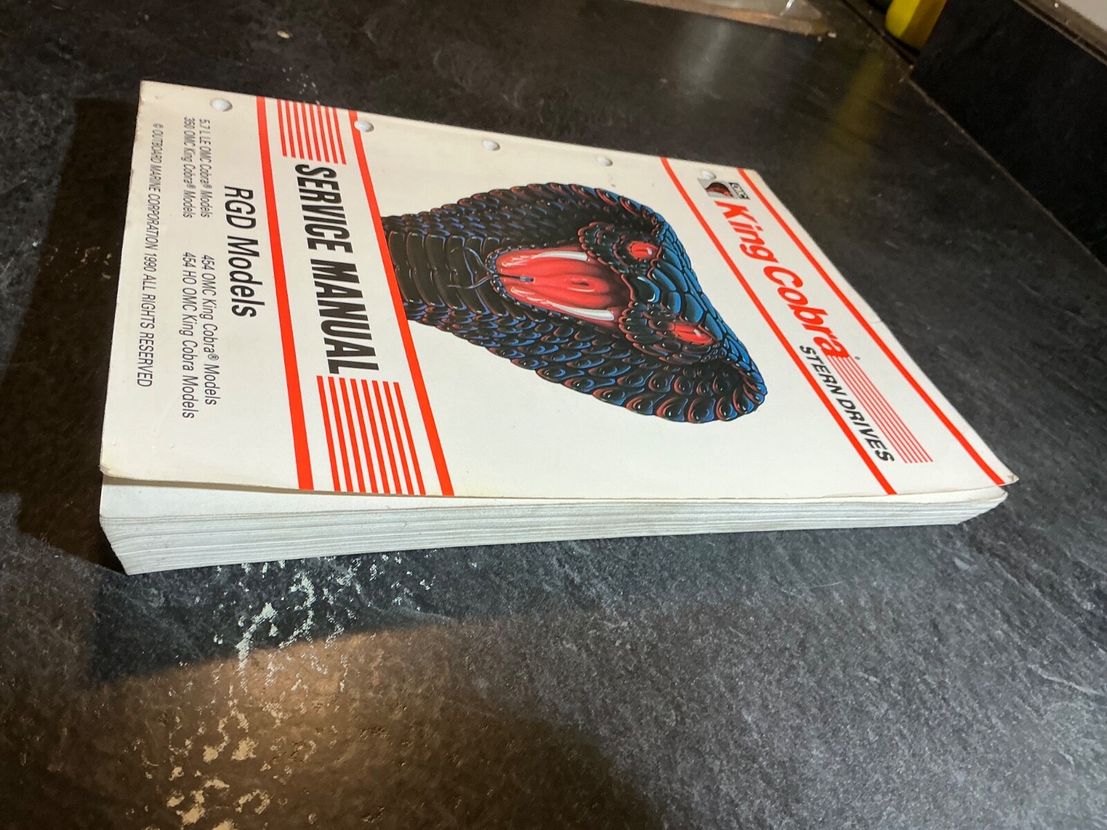 1991 OMC King Cobra Stern Drives RGD Service Manual GM V8 5.7L 350 7.4L 454 C.I.