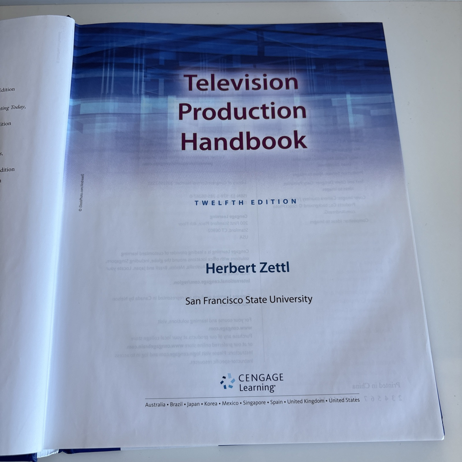 Television Production Handbook Twelfth Edition HC Textbook Free Postage