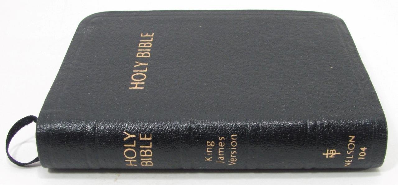 Nelson Smallest Holy Bible 104 King James Version Black Genuine Leather
