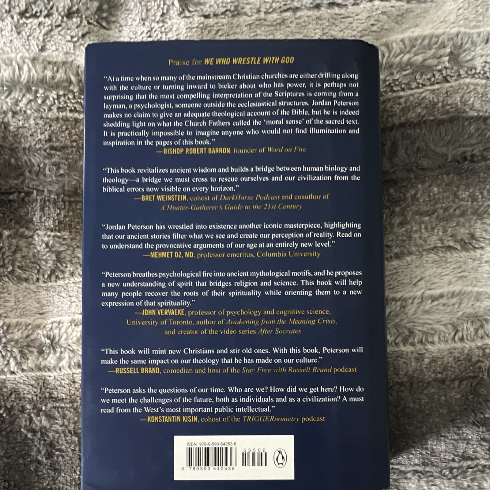 Jordan B. Peterson We Who Wrestle with God Hardcover 2024 w/ Dust Jacket