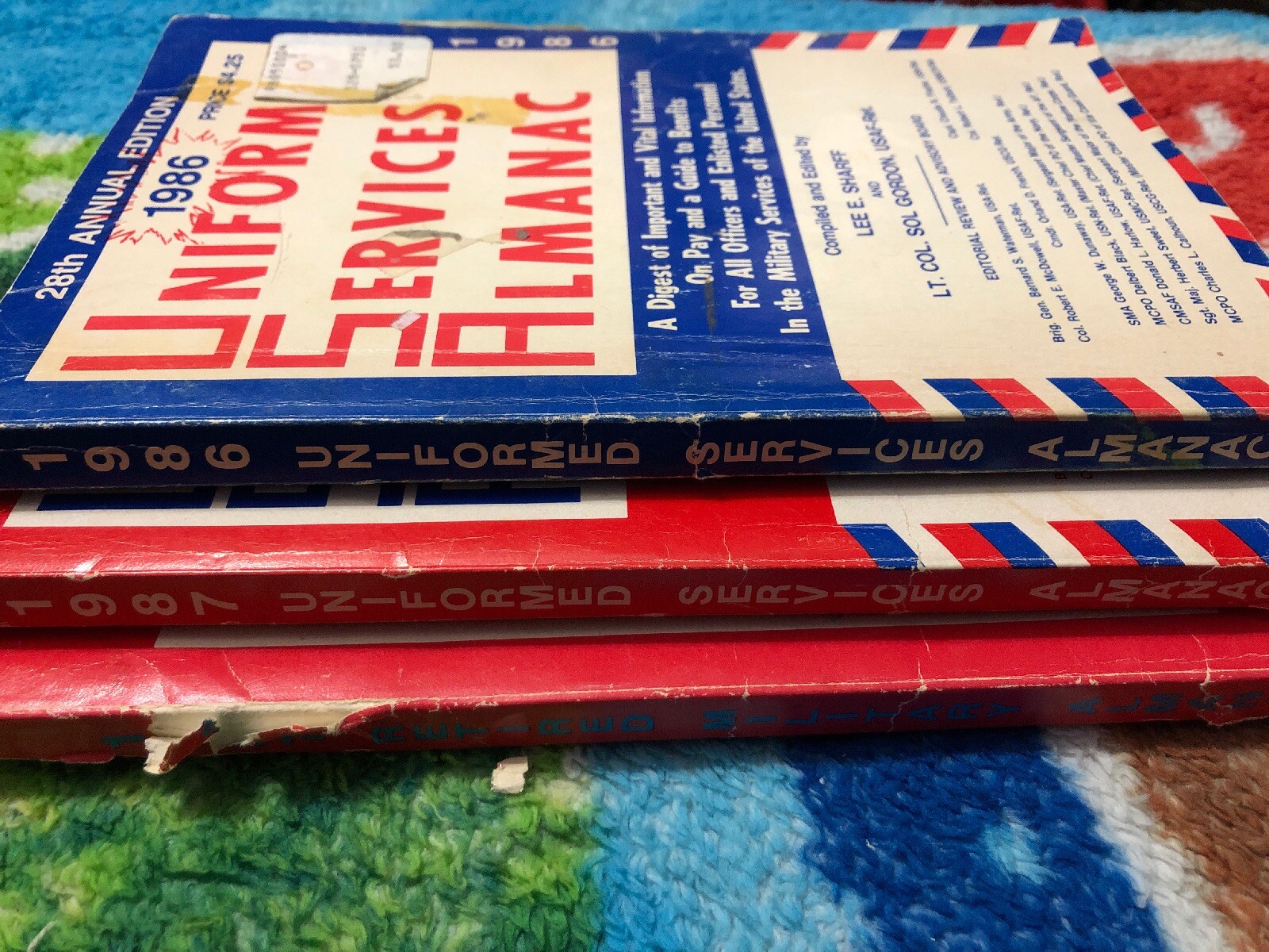 1986 & 1987 Uniformed Services Almanacs & 1987 Retired Military Almanac Book Lot
