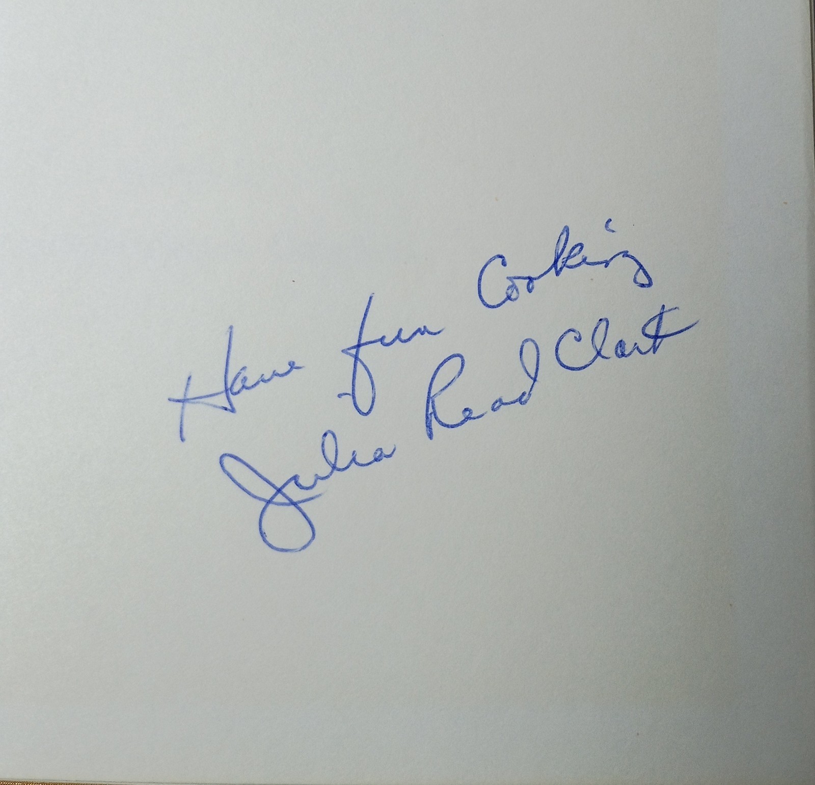 Vintage 1980 Julia’s Favorite Recipes Cookbook Country Signed Colored Photos