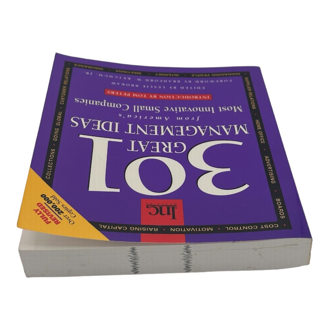 Inc 301 Great Management Ideas Paperback Book 1995 Second Edition