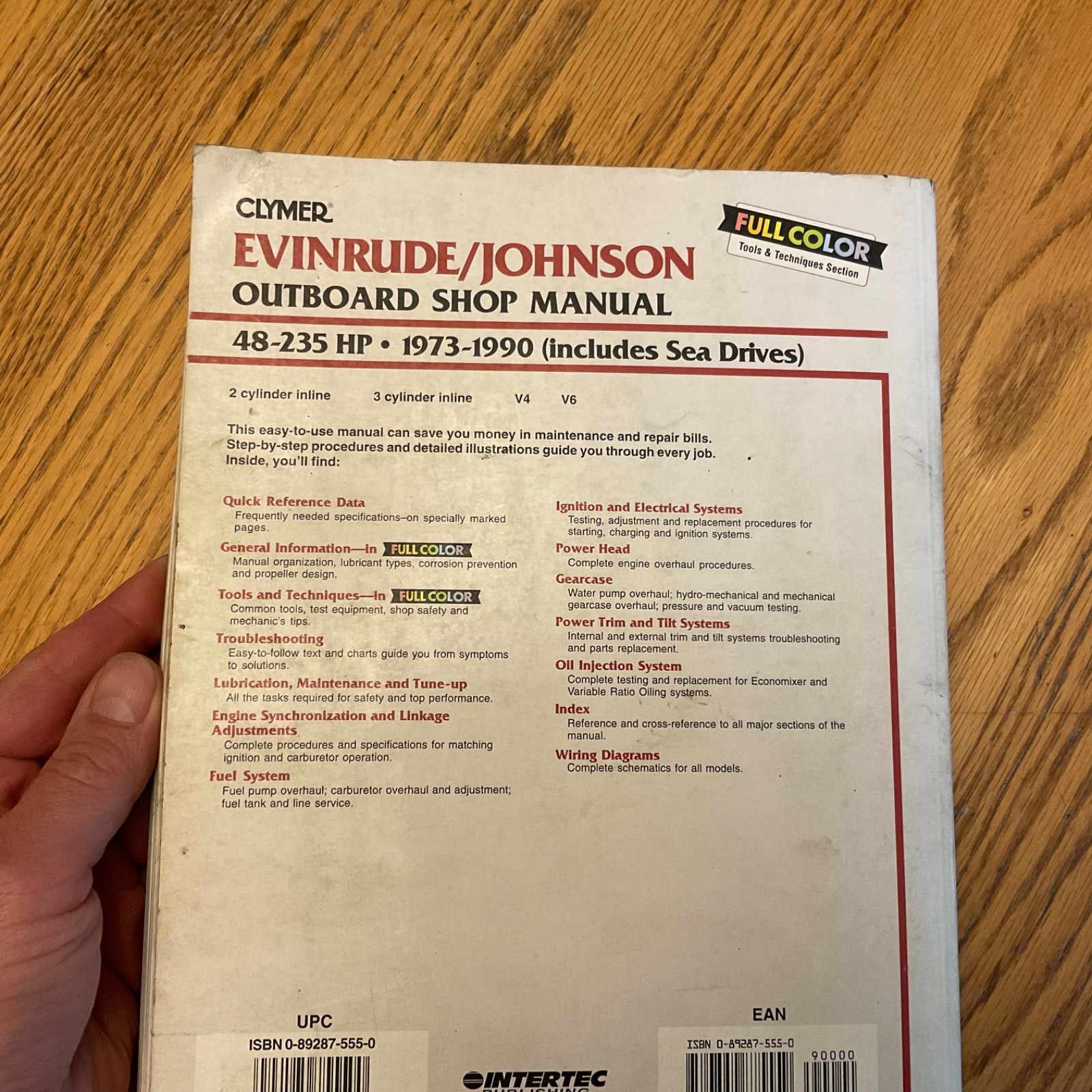 Johnson Evinrude 1973-1990, 48-235HP OUTBOARD ENGINE SERVICE SHOP REPAIR MANUAL