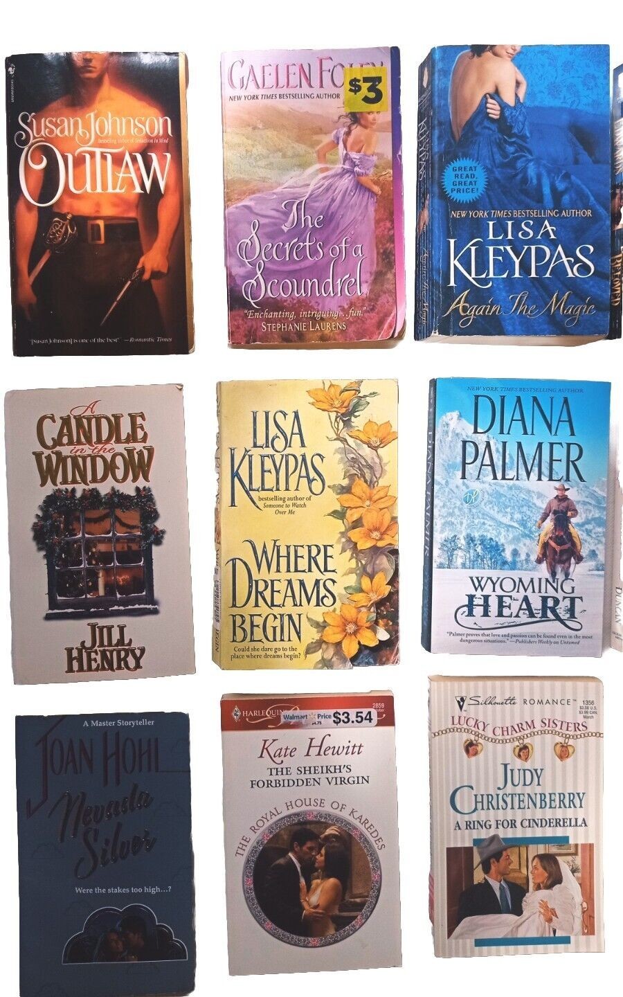 Lot of 12 Paperback Romance Contemporary Love Stories – Harlequin Style