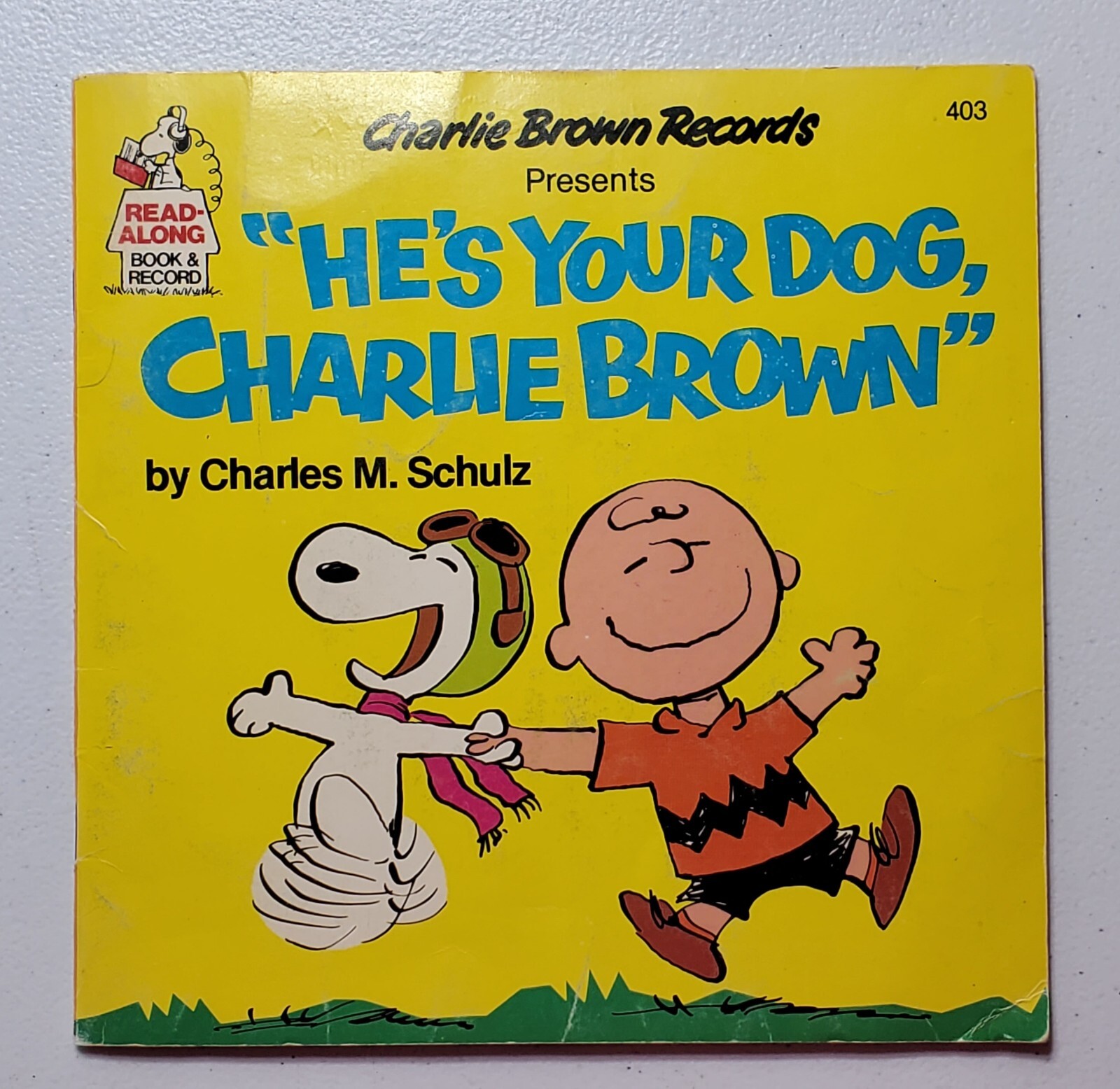 Vintage Read Along Book And Record He’s Your Dog Charlie Brown