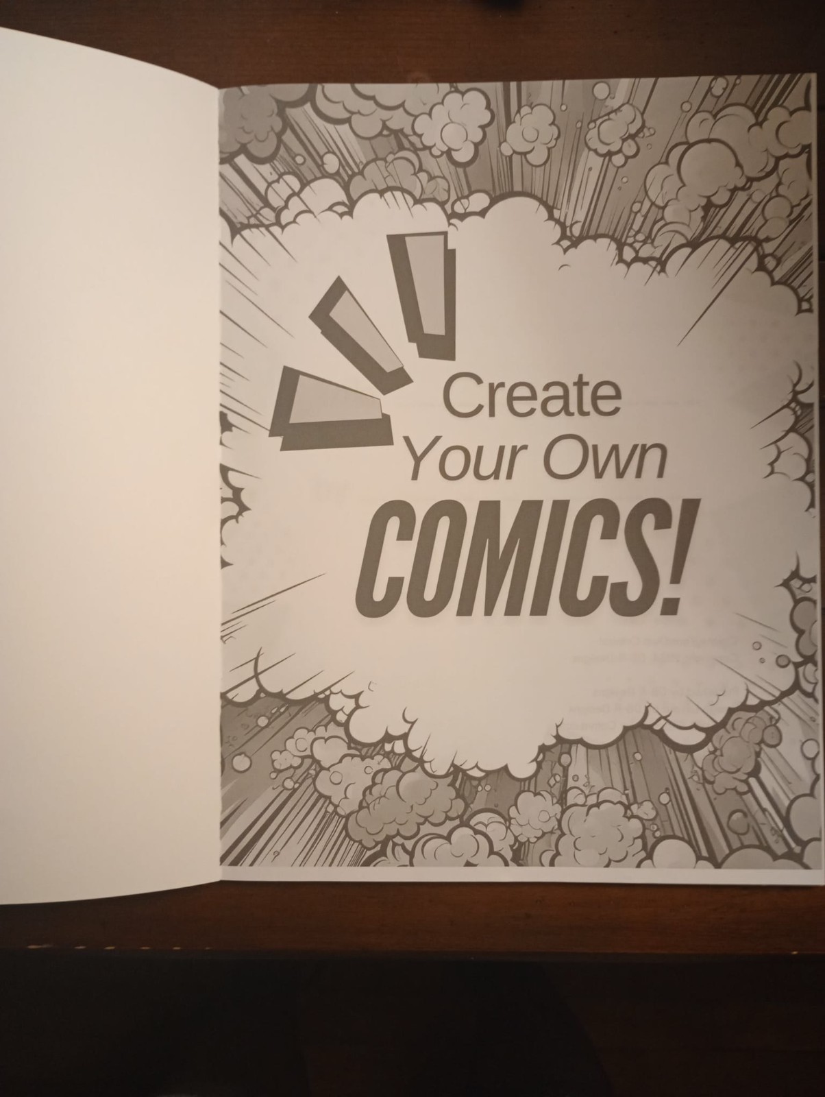 Limited Time Offer Debut! Blank Comic Book: Draw Your Own! 8.5×11″ / 108 pages
