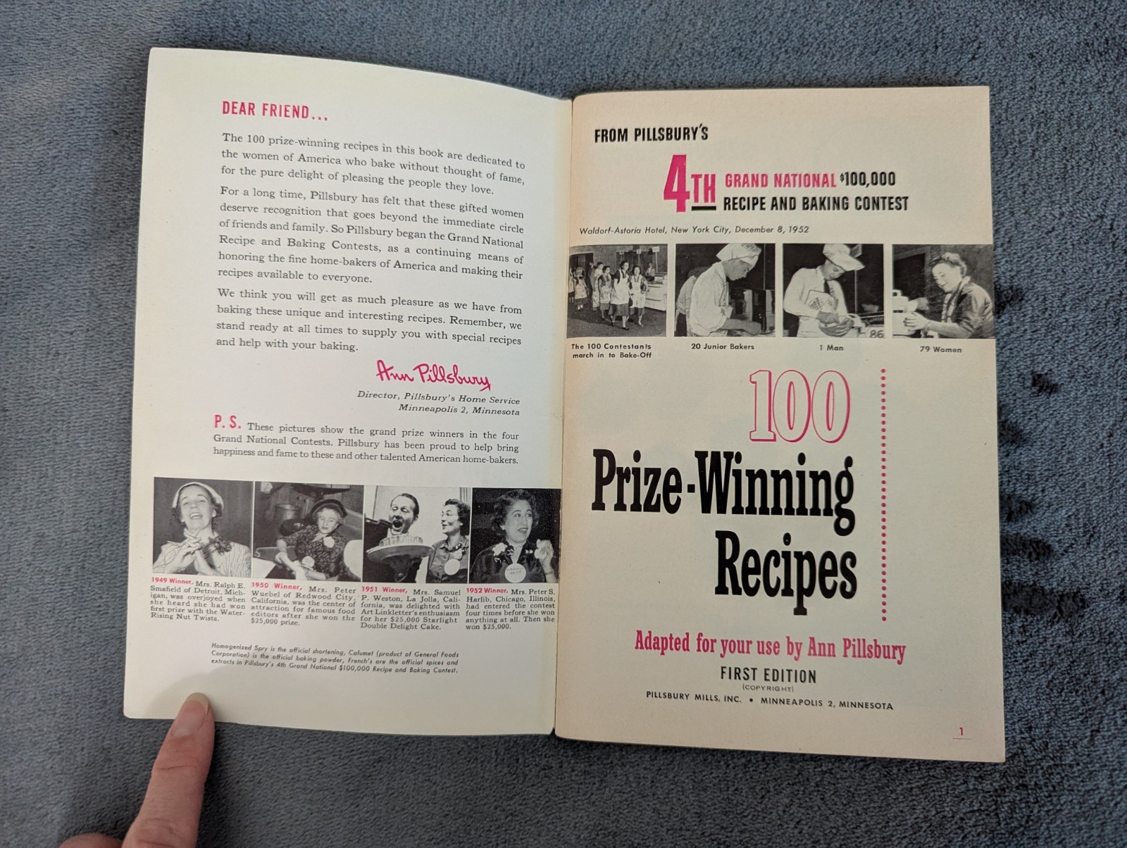 Lot 3 VTG advertising cookbooks Riverside Hamilton Beach Pillsbury 1920s-1950s