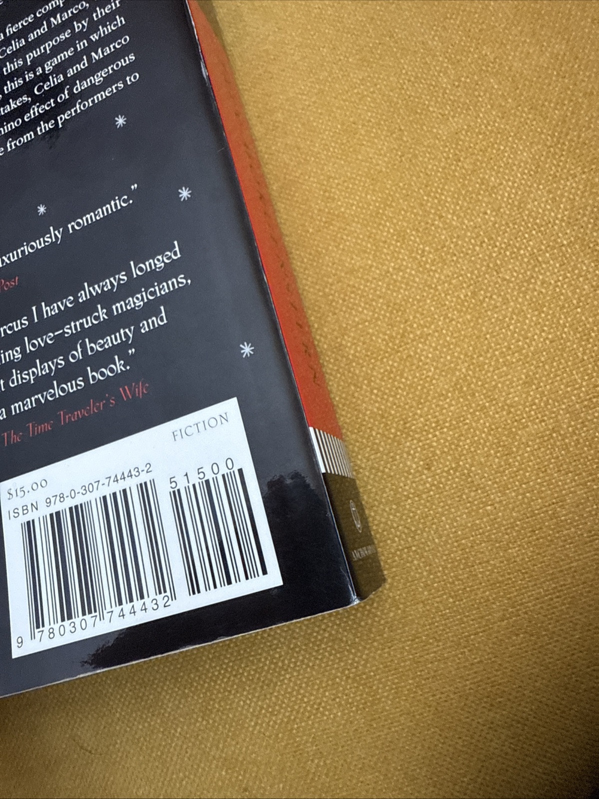 Night Circus : A Novel by Erin Morgenstern (2012, Trade Paperback)
