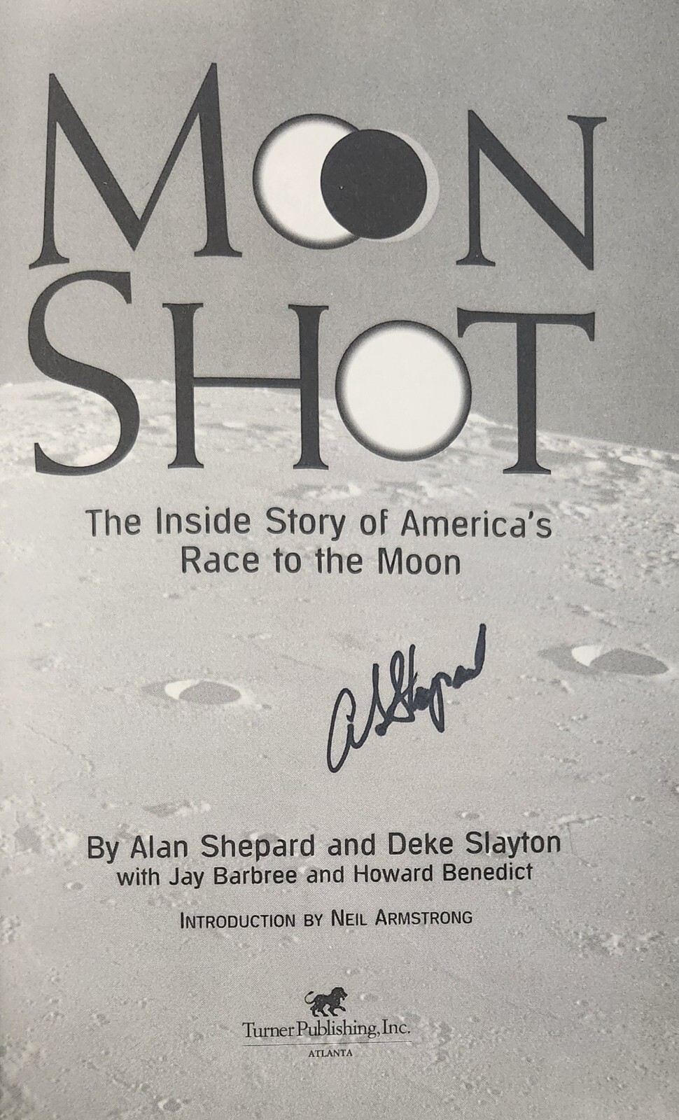 SIGNED Moon Shot: The Inside Story of America’s Race to the Moon by Alan Shepard