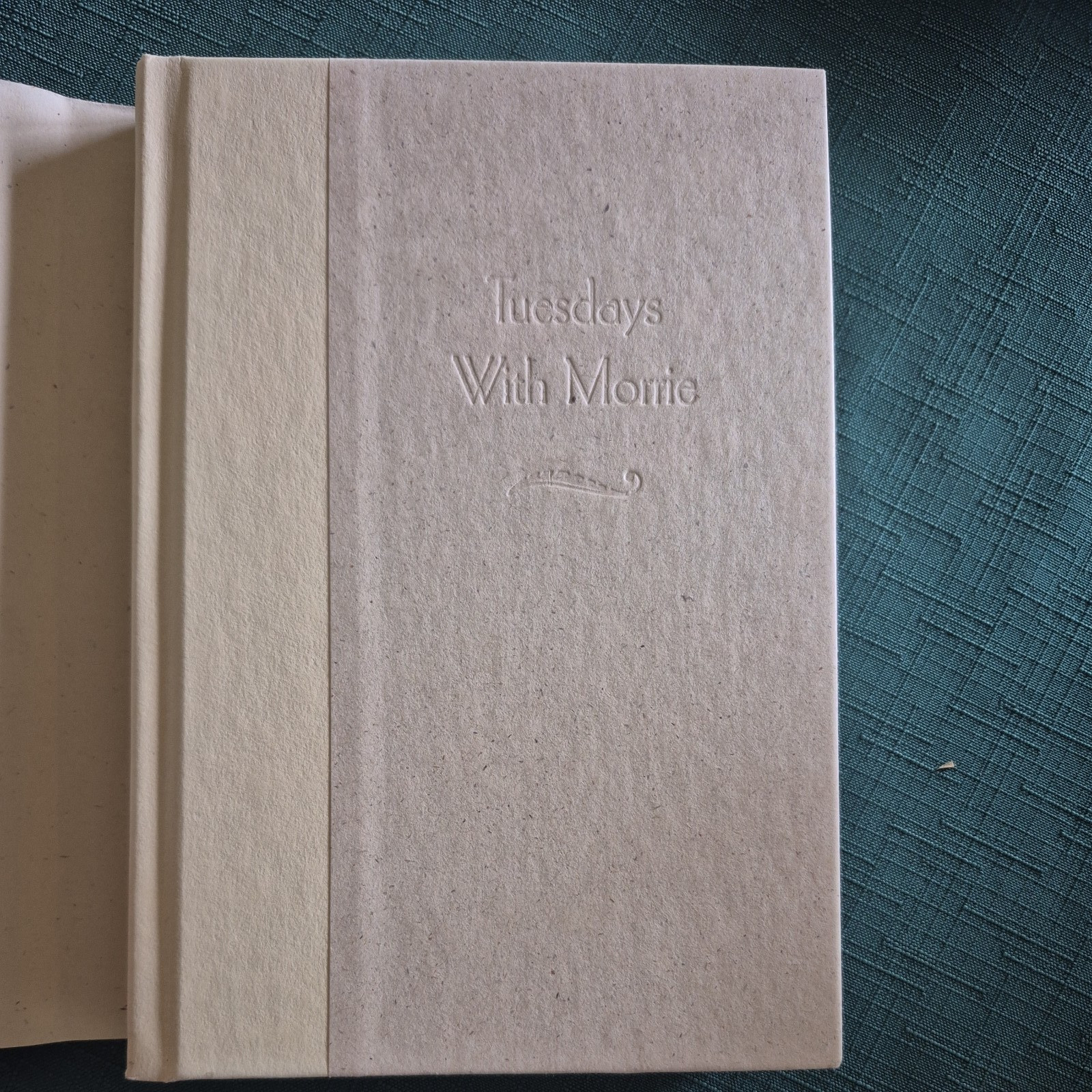 Tuesdays with Morrie by Mitch Albom, (1997, hardcover) VG/VG, SIGNED!!!