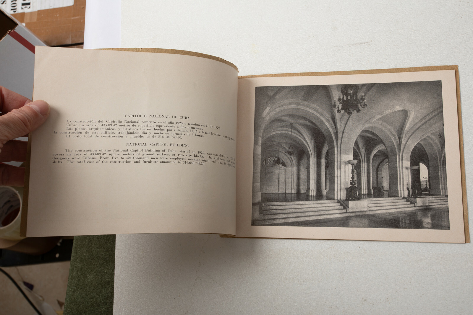 Capitolio Nacional Habana Cuba Vintage Book Havana (P4L-0) 12 Pages Photographs