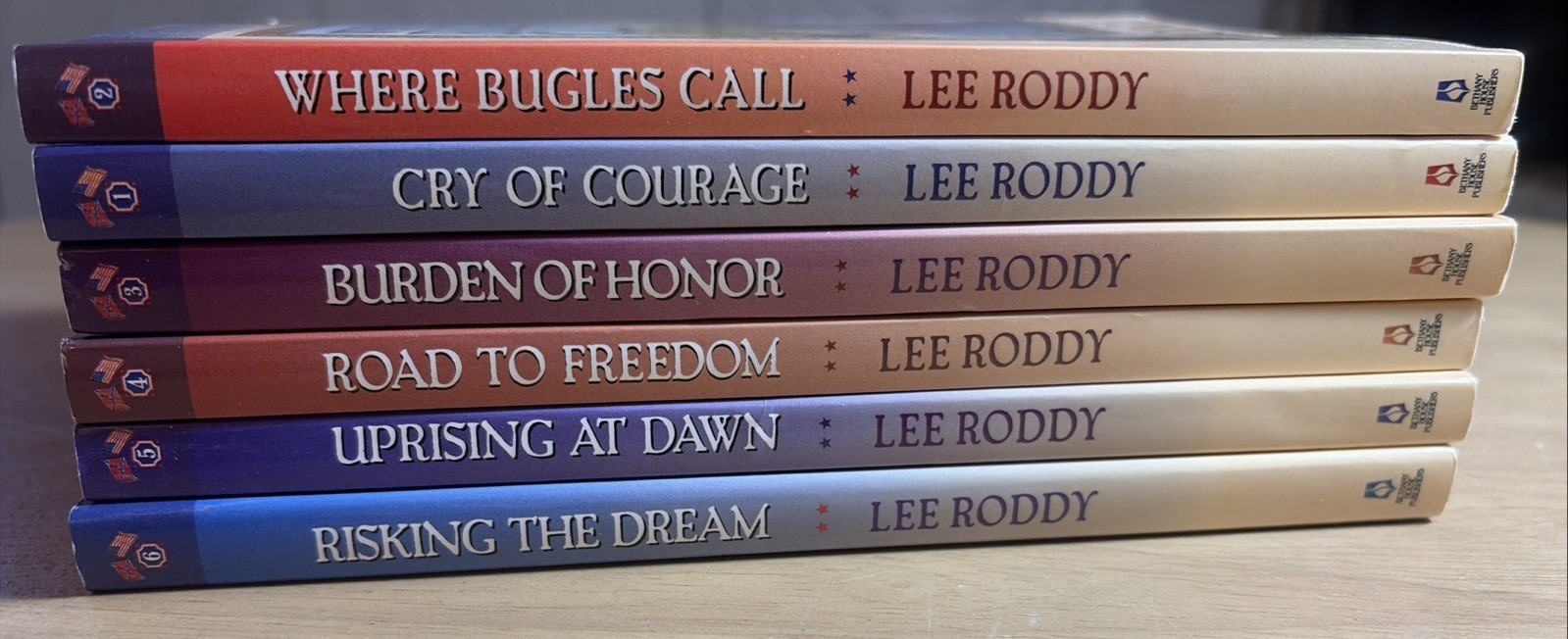 Between Two Flags by Roddy, Lee Complete Set 1-6 American Civil War Christian