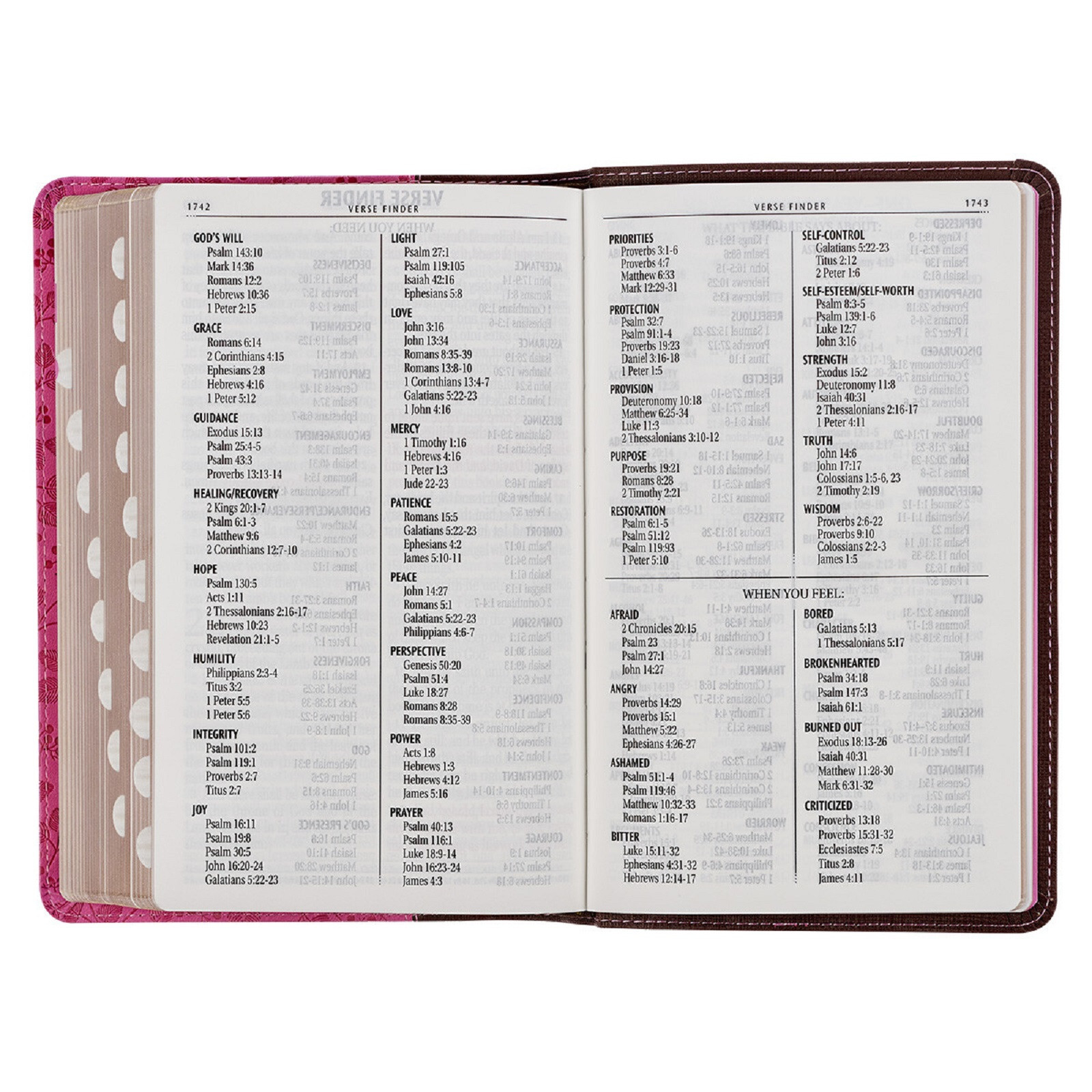 KJV Giant Print Brown Berry Pink Thumb Indexed BRAND NEW in Shrink Wrap!!!