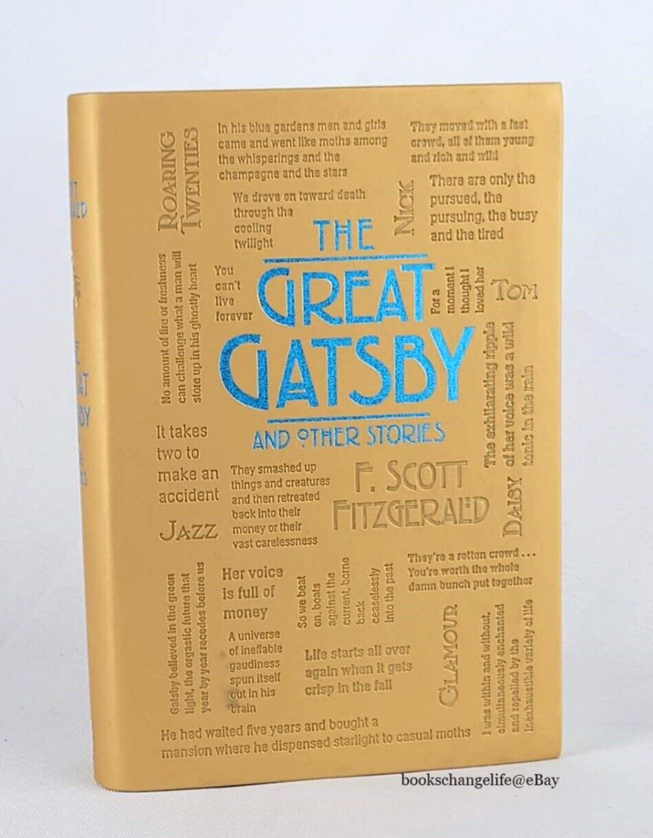 THE GREAT GATSBY & Stories by F. Scott Fitzgerald Flexi Bound Faux Leather NEW