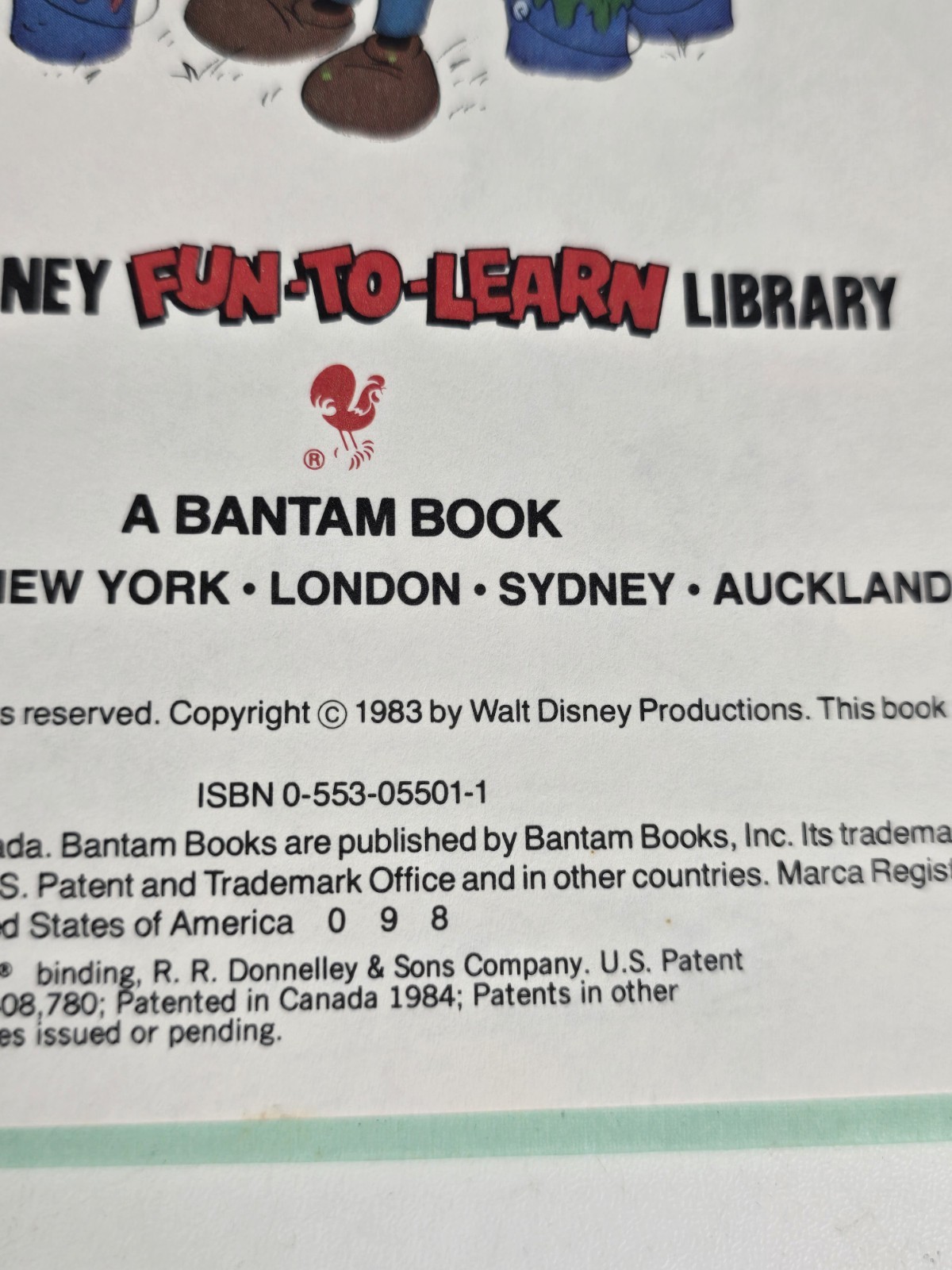 Walt Disney 1983 Fun-To-Learn Library Hardcover Book Set 1-19 Complete VGC